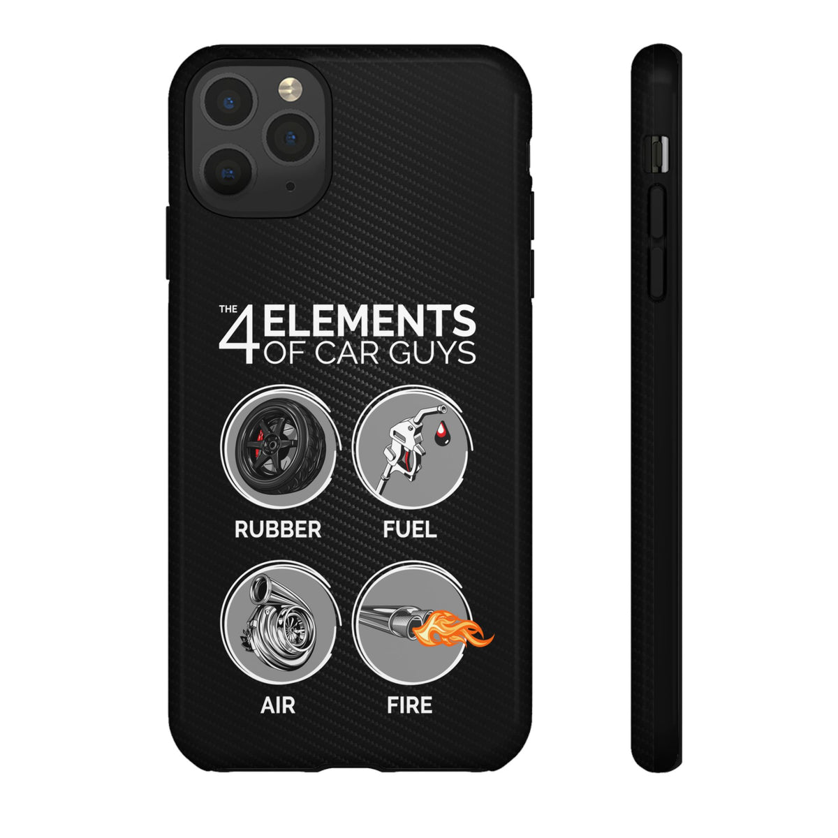 The 4 Elements of Car Guys Tough Phone Case | Funny Car Lover Gift
