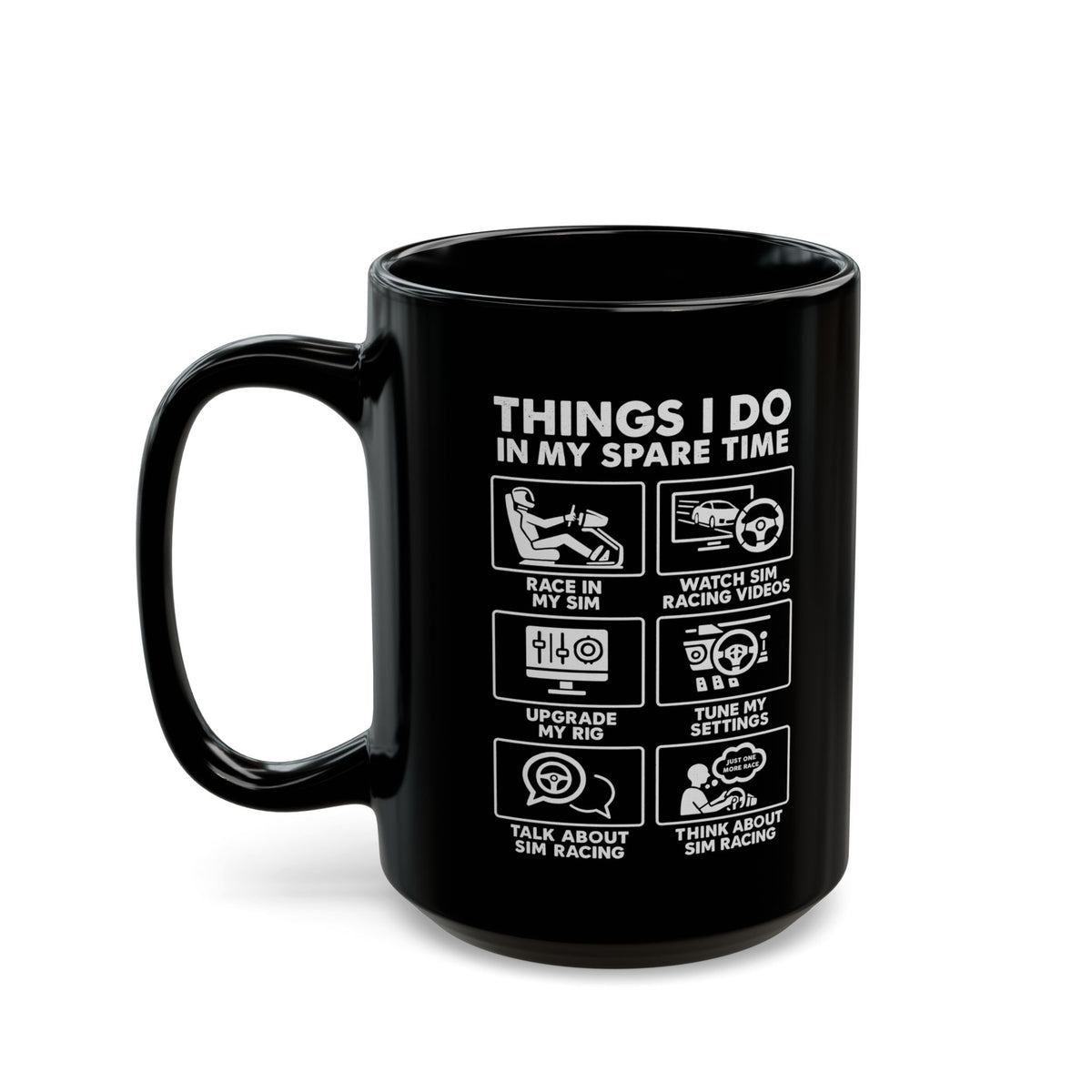 Sim Racing Things I Do In My Spare Time Mug coffee mug - car lover gift