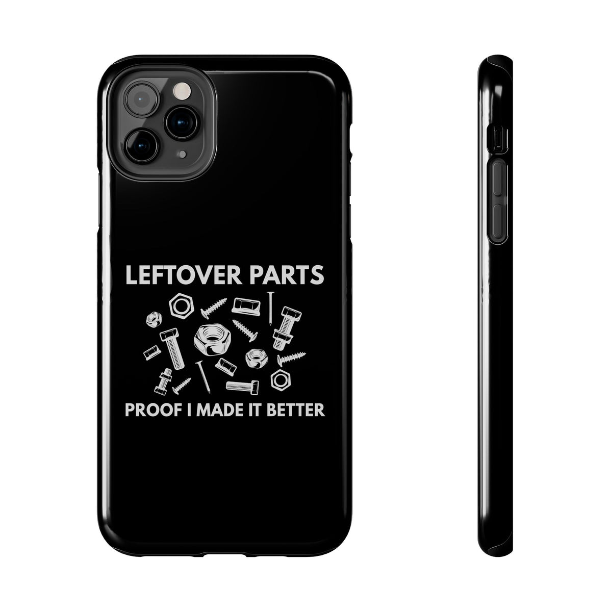 Leftover Parts phone case back view | car lover gift