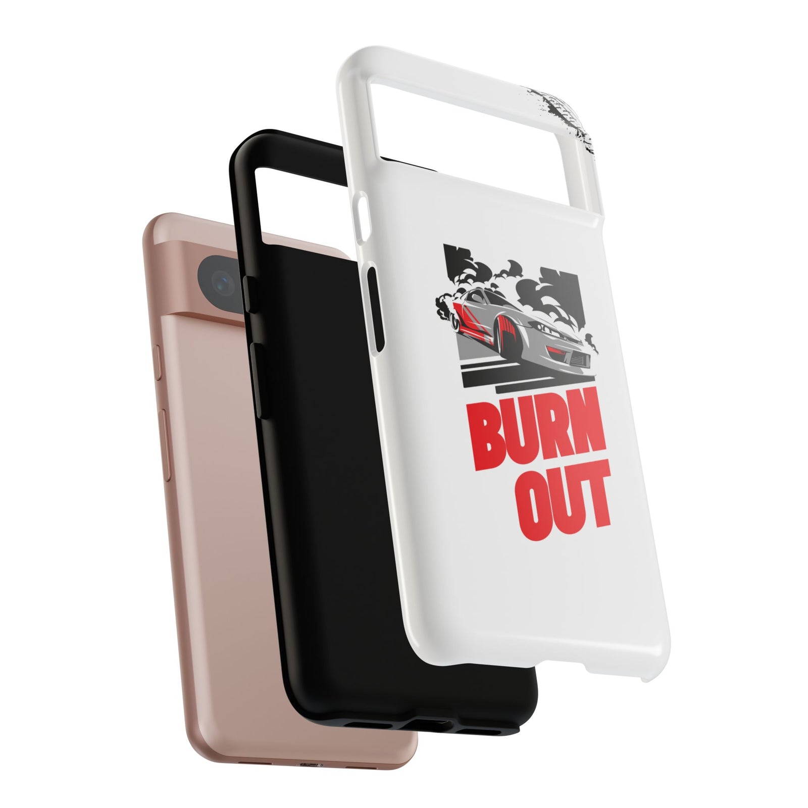JDM Burnout Tough Car Phone Case - Google Pixel 8, glossy, dual-layer protection