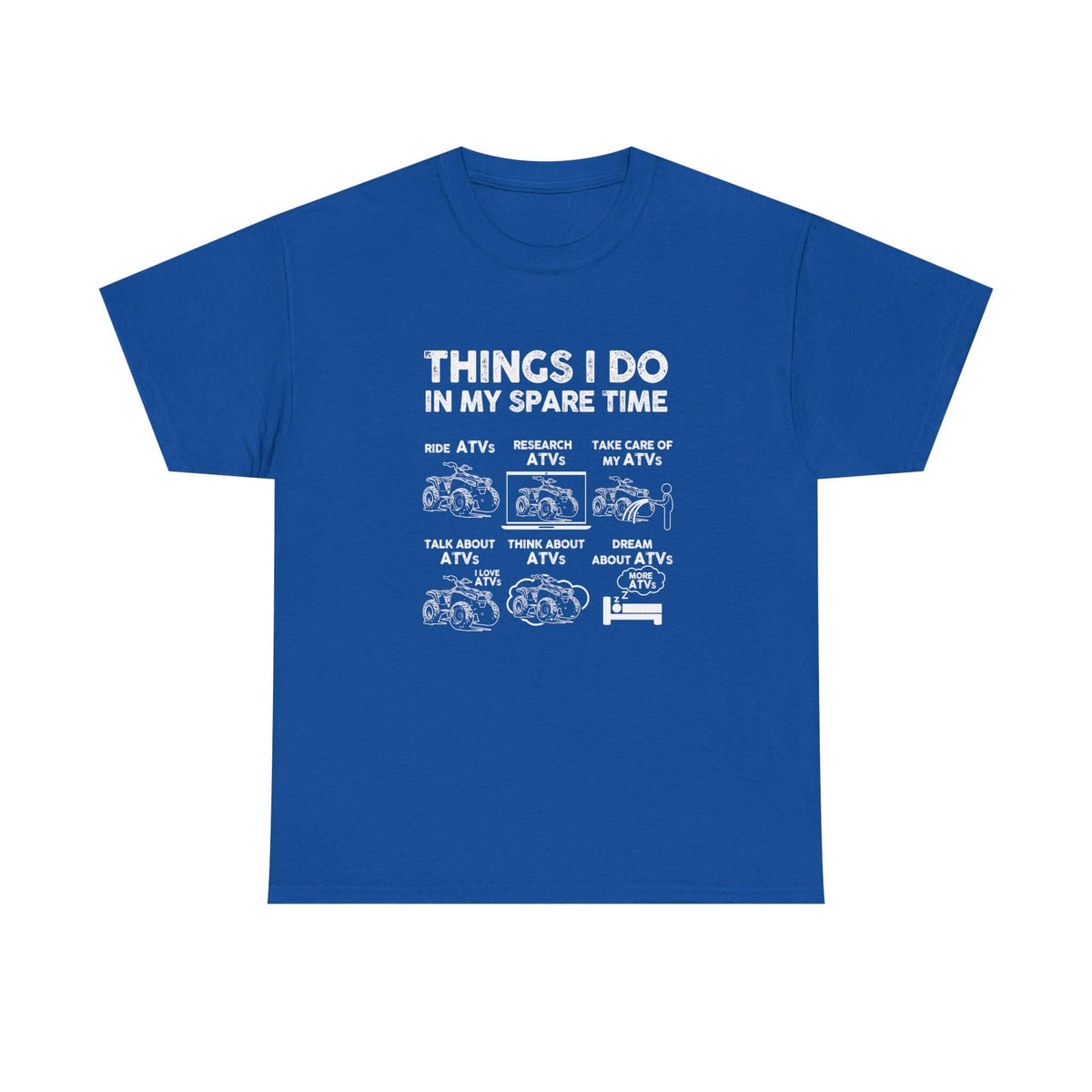 Things I Do in My Spare Time ATV T-Shirt shirt color variant - car guy gift