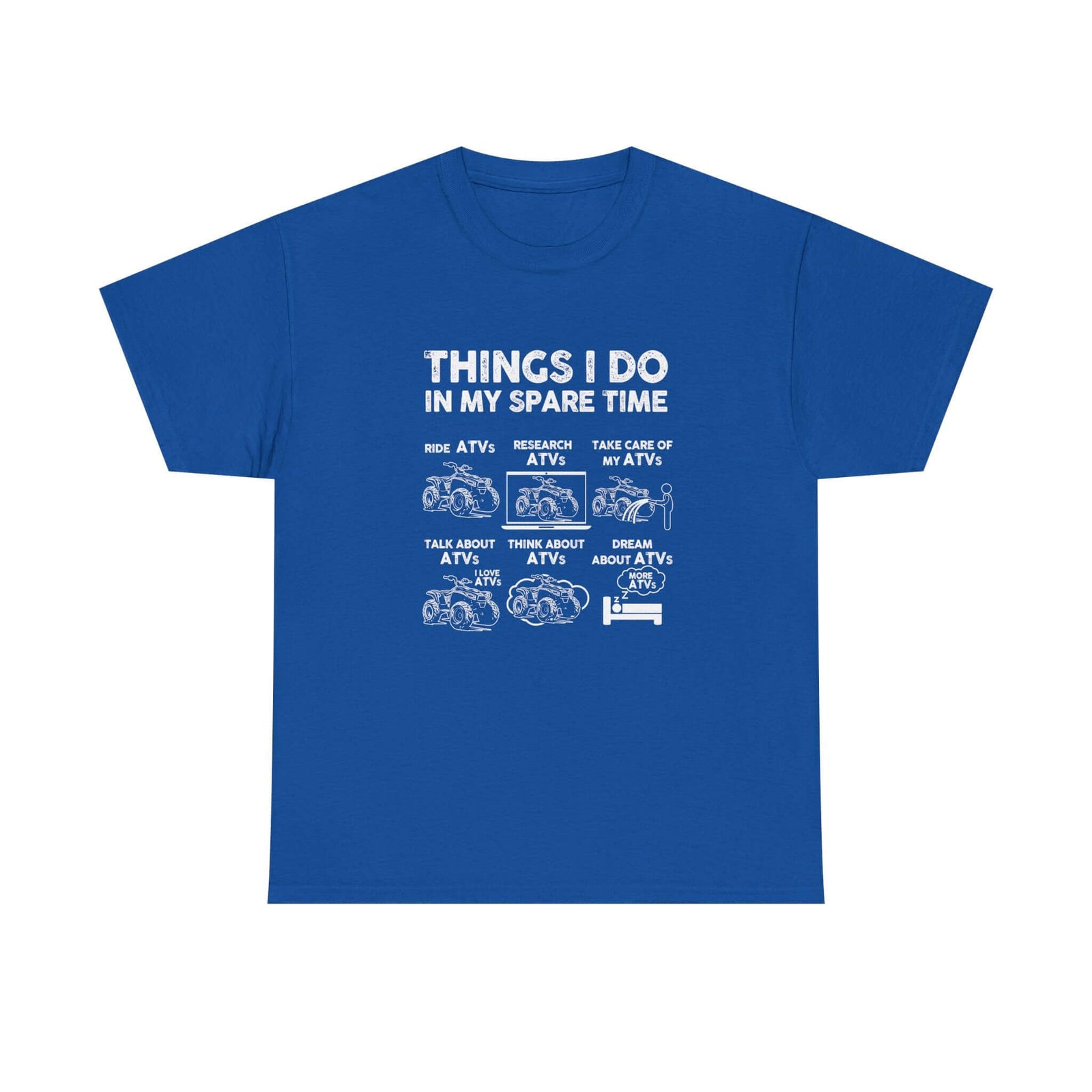 Things I Do in My Spare Time ATV T-Shirt shirt color variant - car guy gift
