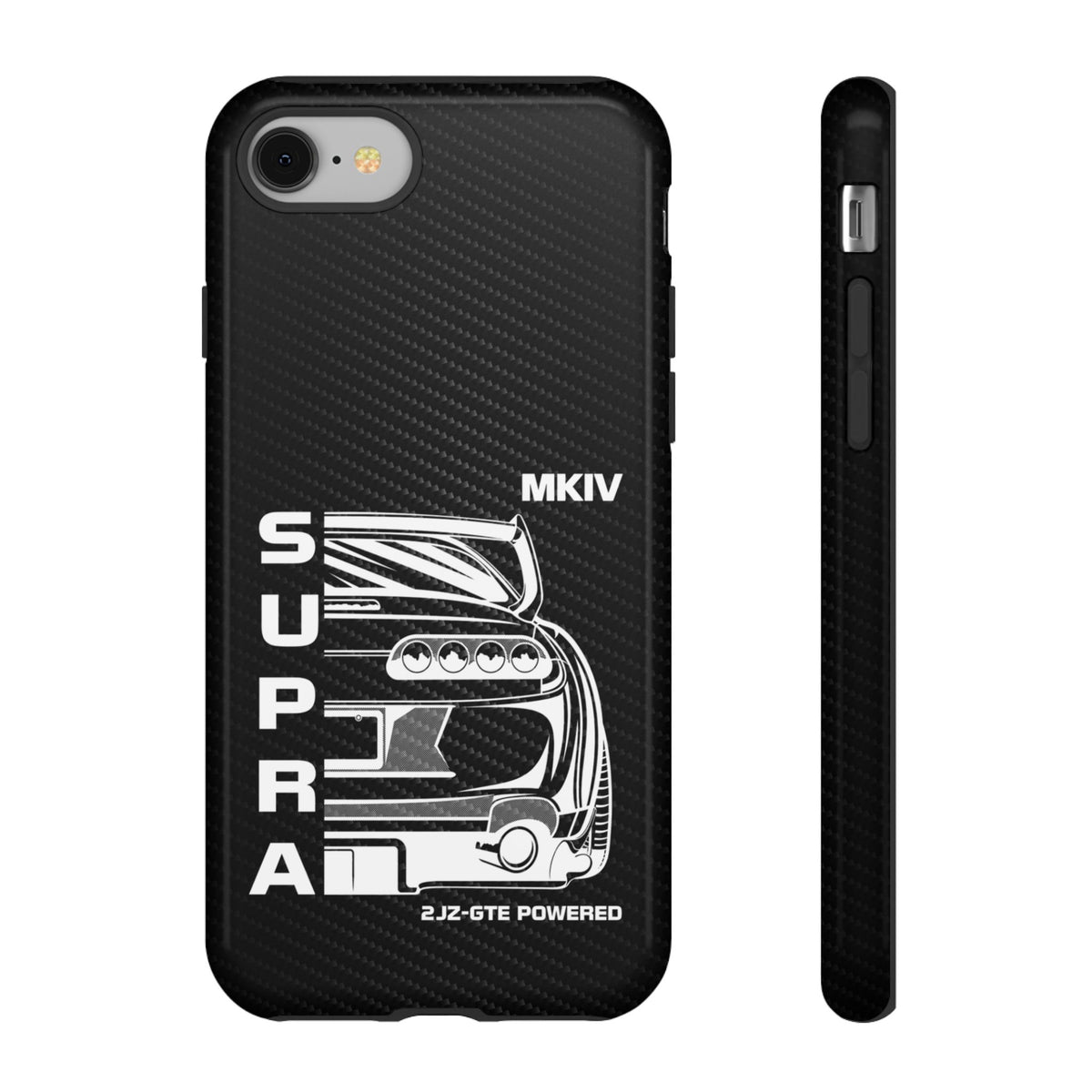 JDM Back View Tough Phone Case - iPhone 8, glossy, front and side view