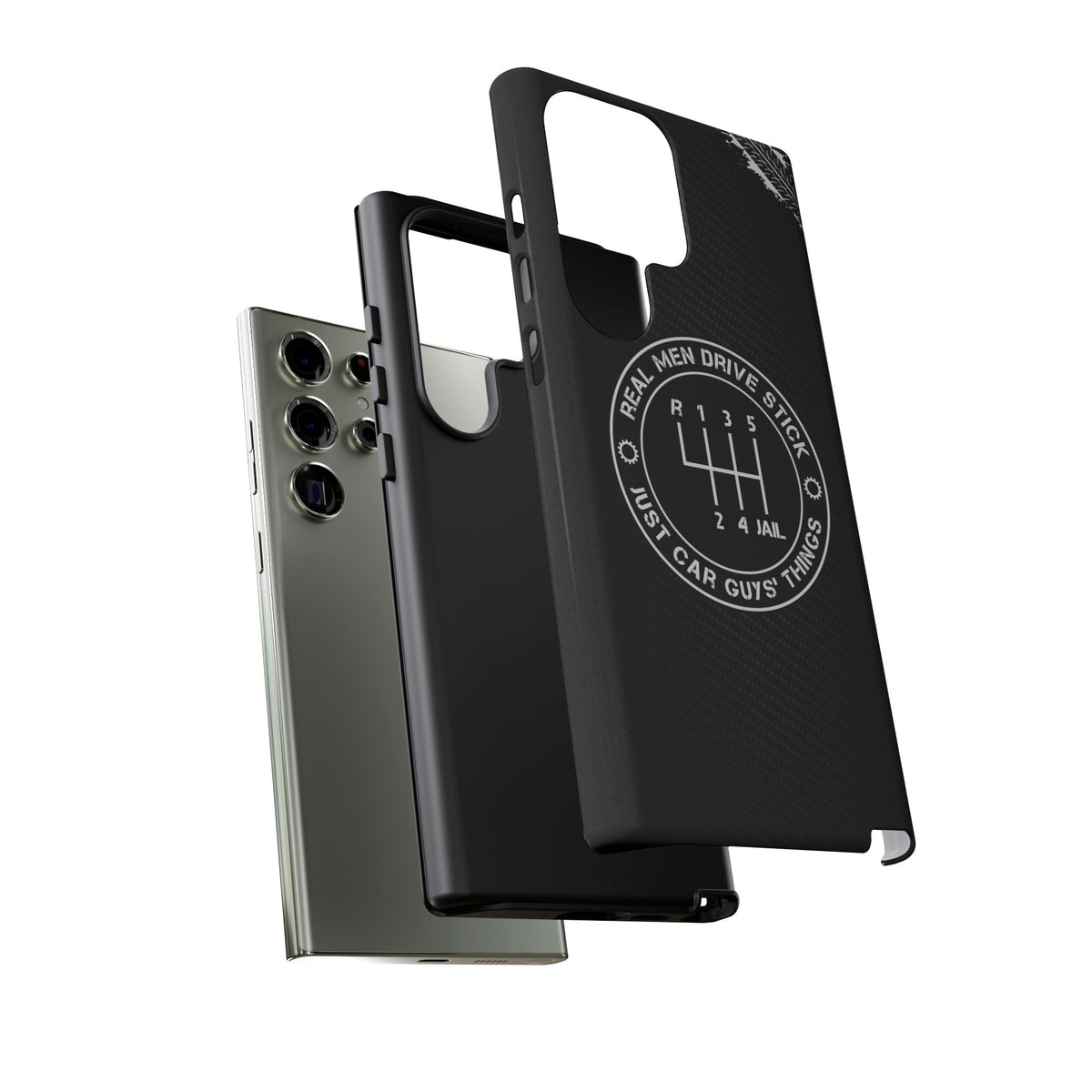 Real Men Drive Stick Manual Transmission Tough Phone Case | Car Guy Gift