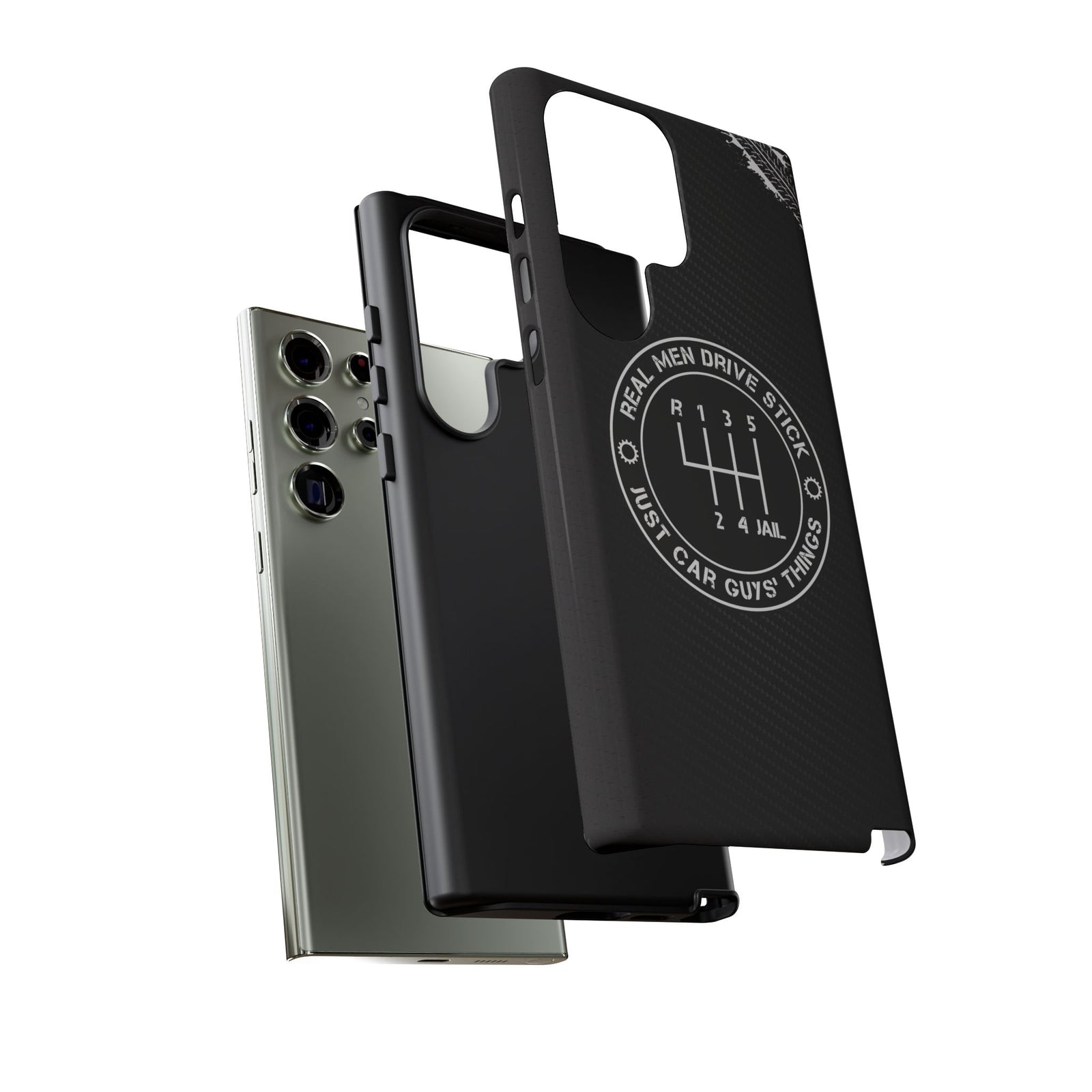 Real Men Drive Stick Manual Transmission Tough Phone Case | Car Guy Gift