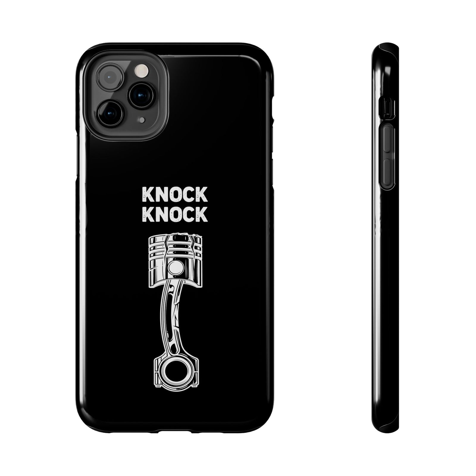 Knock Knock Broken Piston phone case back view | car lover gift
