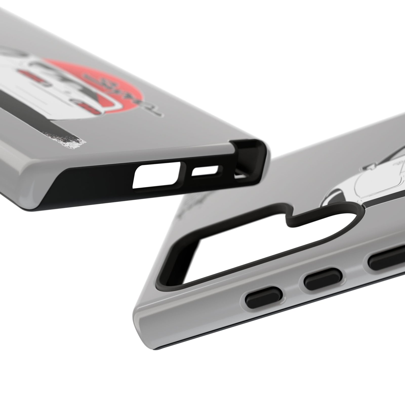 MKIV A80 Supra 2JZ Beast Tough Phone Case - Samsung Galaxy S24 Ultra, glossy, edge and port close-up