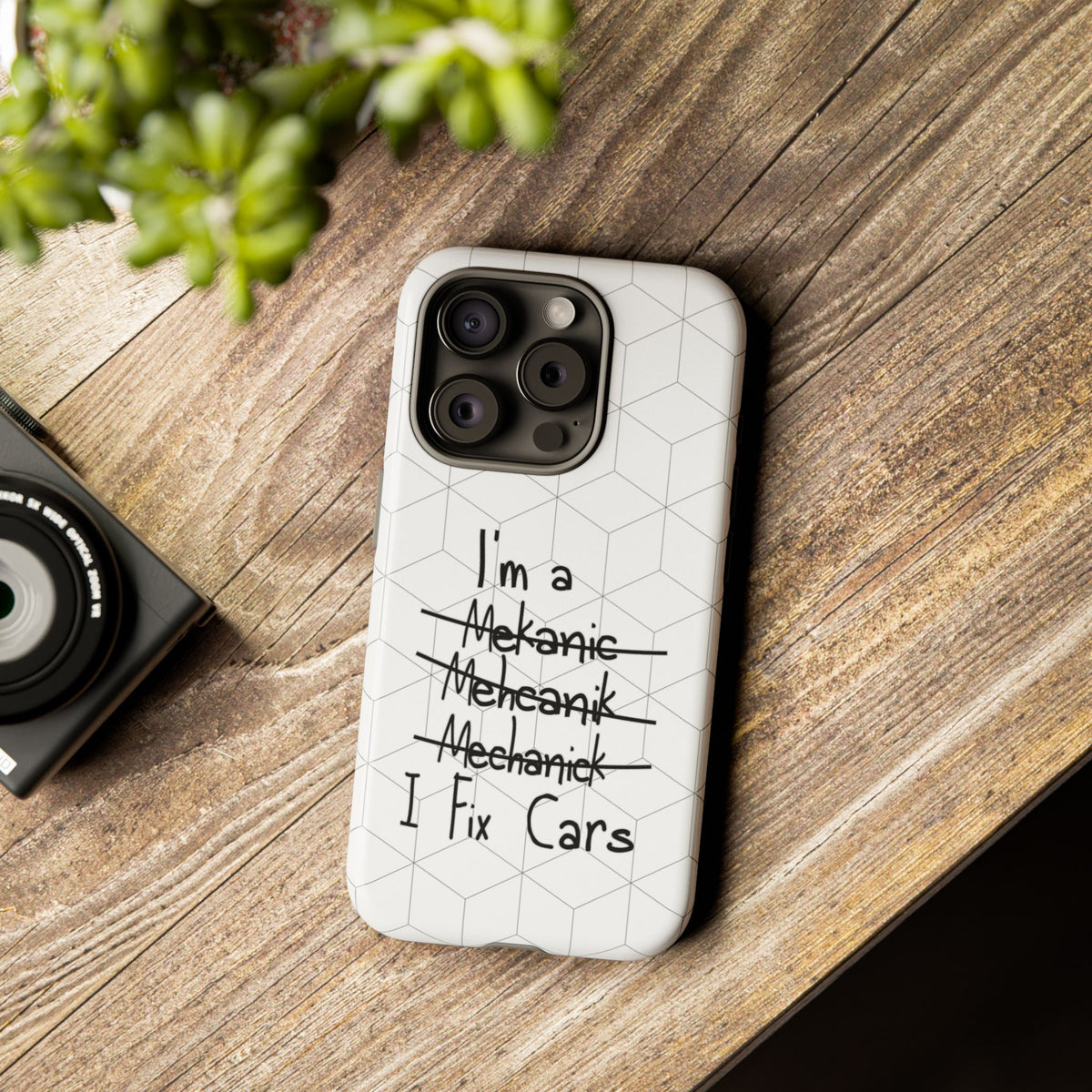 Mechanic I Fix Cars Funny Tough Phone Case | Car Guy Gift