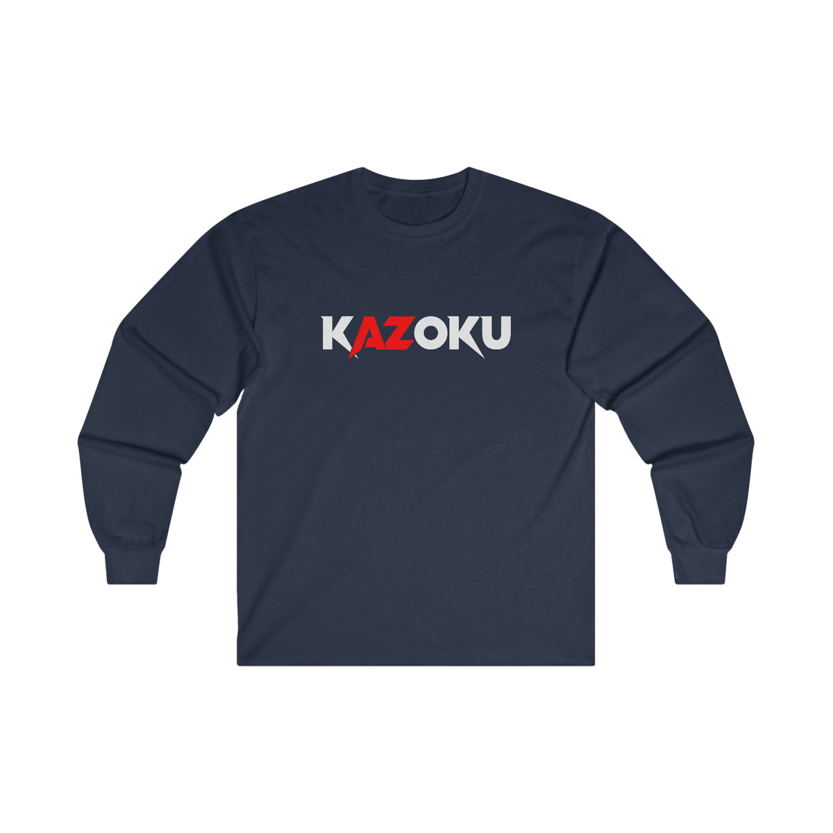 KAZOKU Long Sleeve Tee Red - Design 2