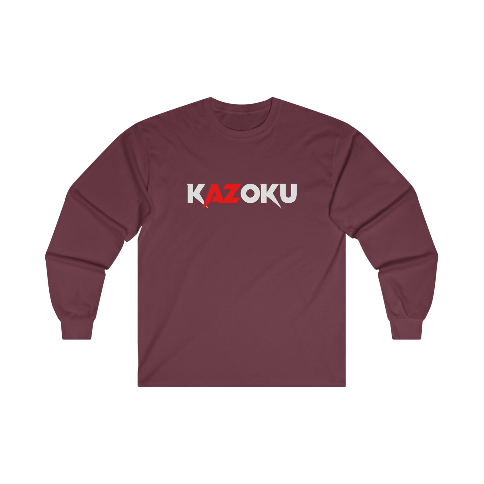 KAZOKU Long Sleeve Tee Red - Design 2