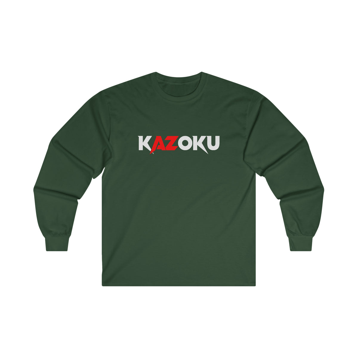 KAZOKU Long Sleeve Tee Red - Design 2