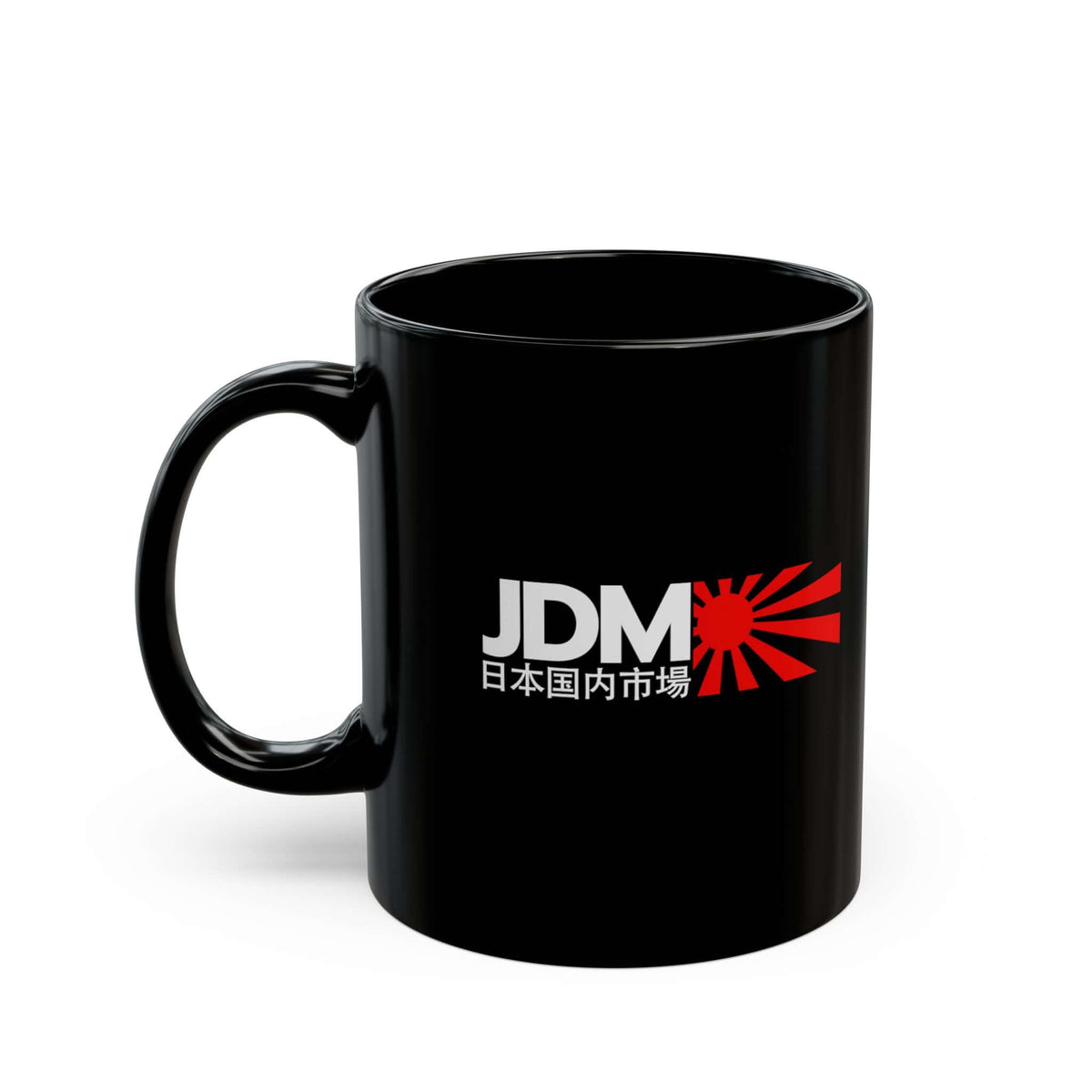 JDM mug side view | Japanese Rising Sun car culture mug | 365CarMods