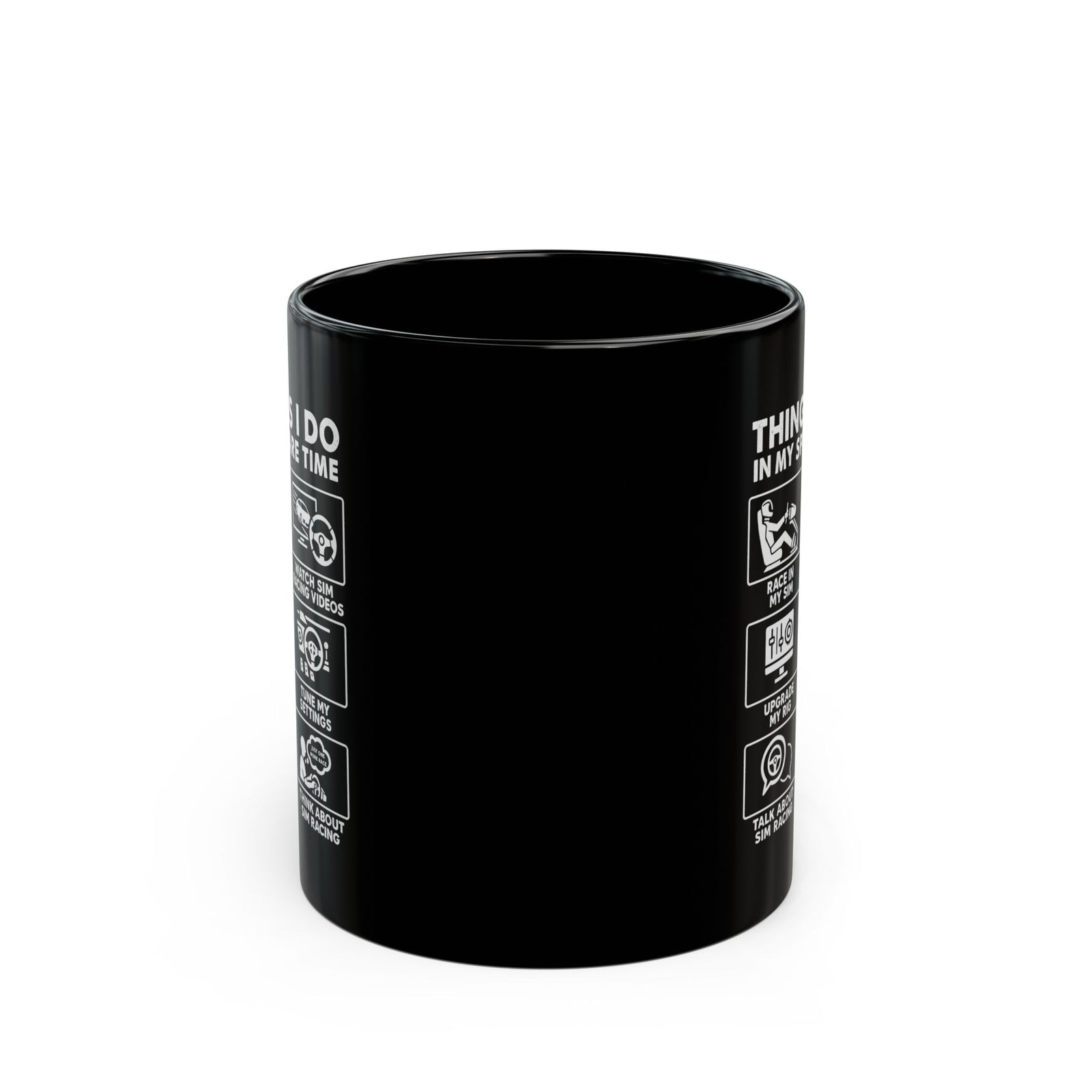 Sim Racing Things I Do In My Spare Time Mug coffee mug - funny car guy gift