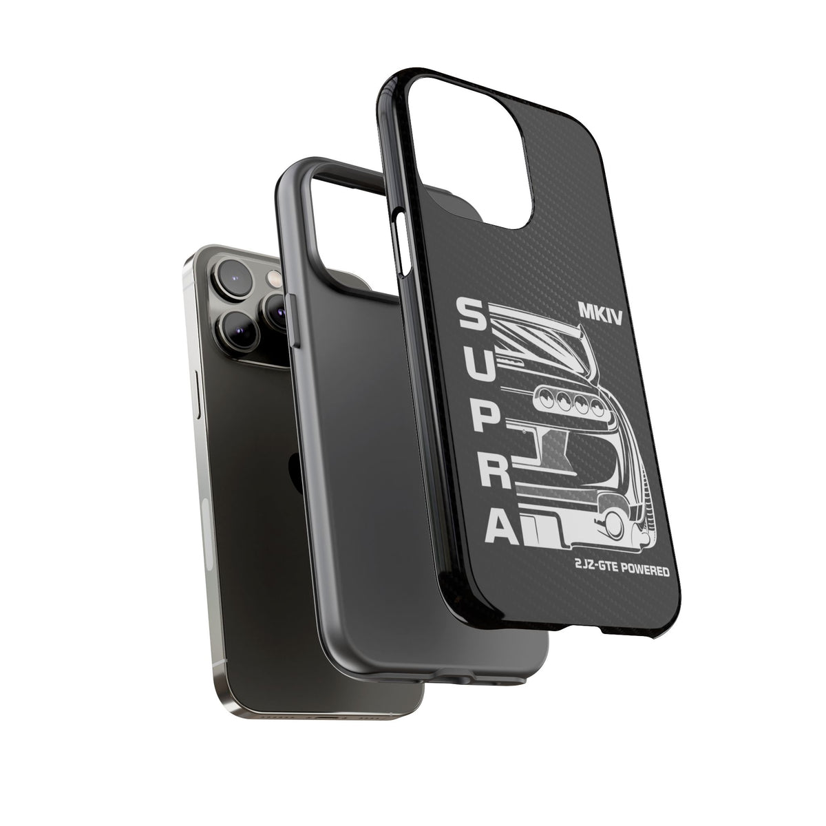 JDM Back View Tough Phone Case - iPhone 14 Pro Max, glossy, dual-layer protection