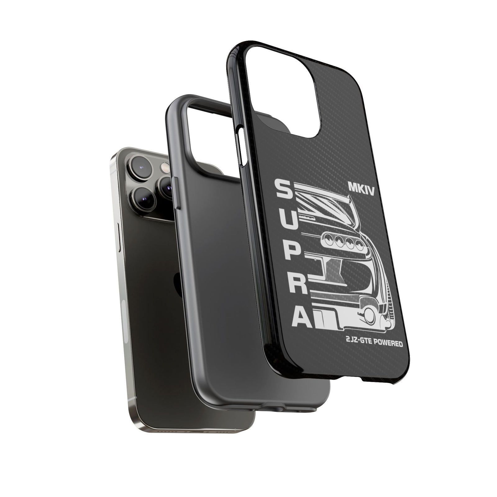 JDM Back View Tough Phone Case - iPhone 14 Pro Max, glossy, dual-layer protection