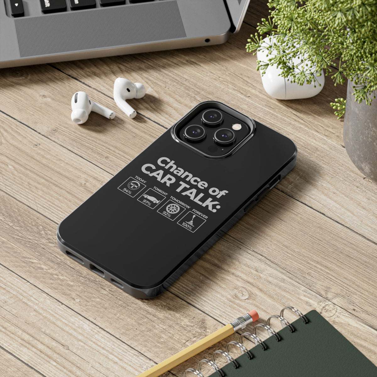 100% Chance of Car Talk Phone Case | Car Enthusiast Gift