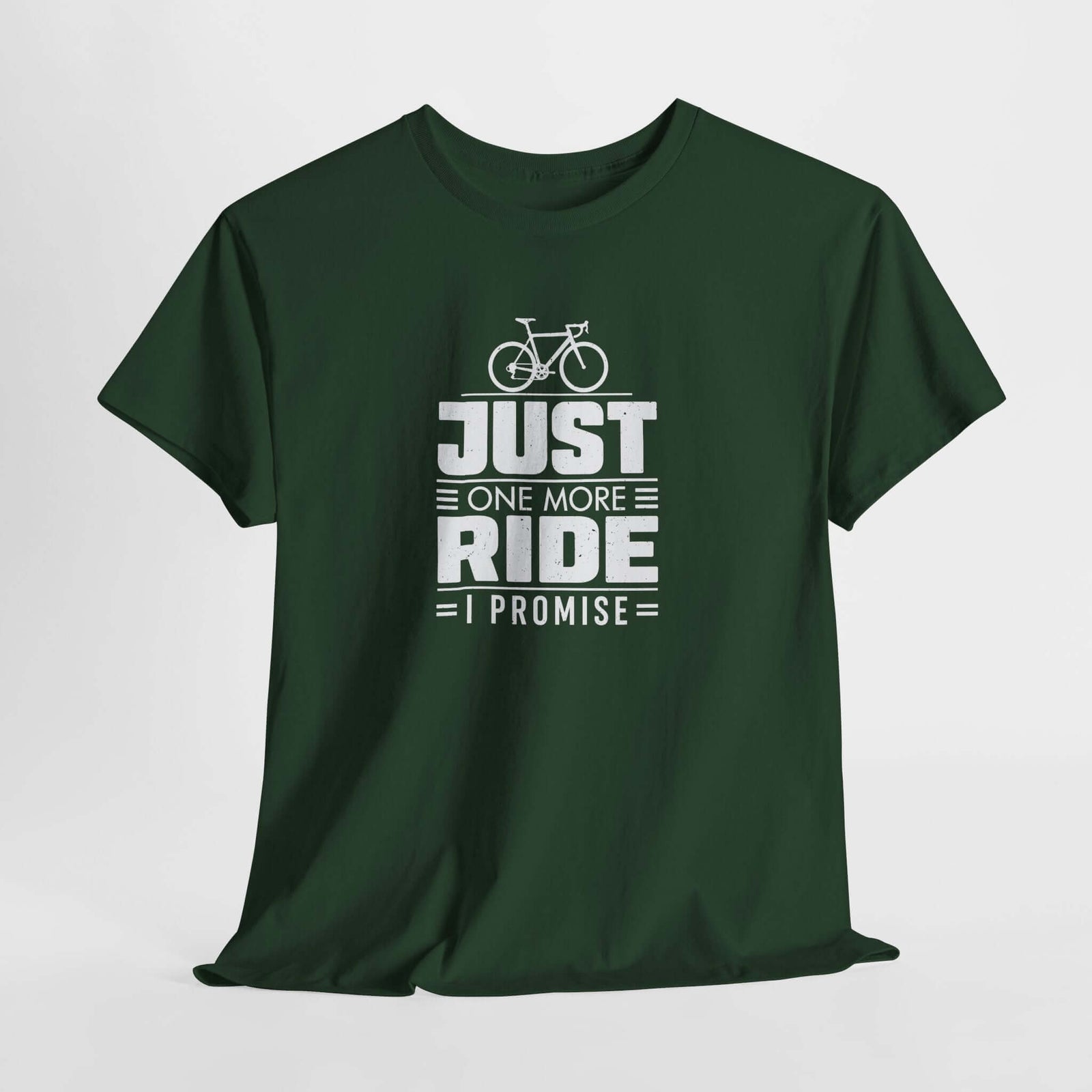 Just One More Ride shirt sport grey | Cycling humor graphic tee | 365CarMods