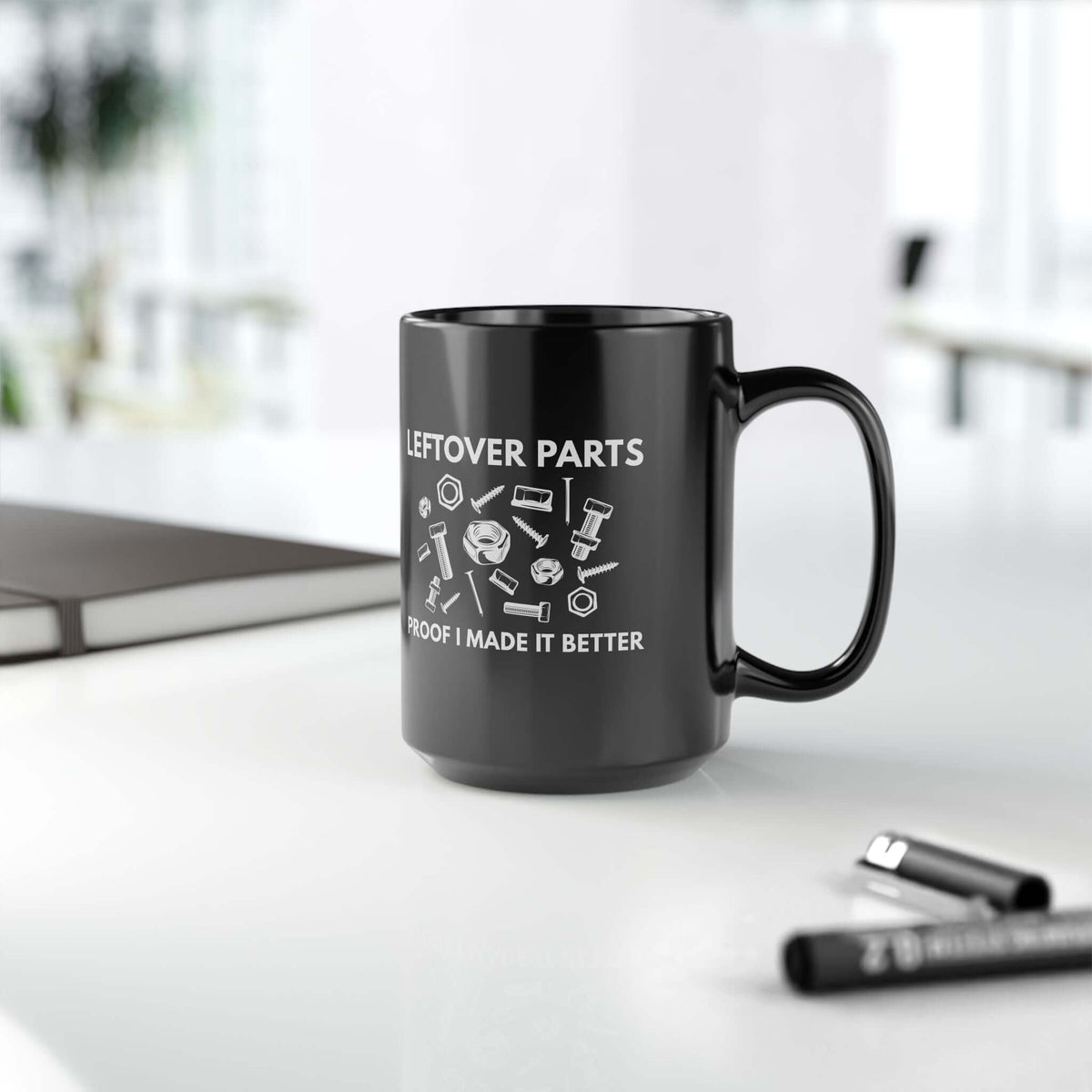 Leftover Parts Coffee Mug mug design - petrolhead gift