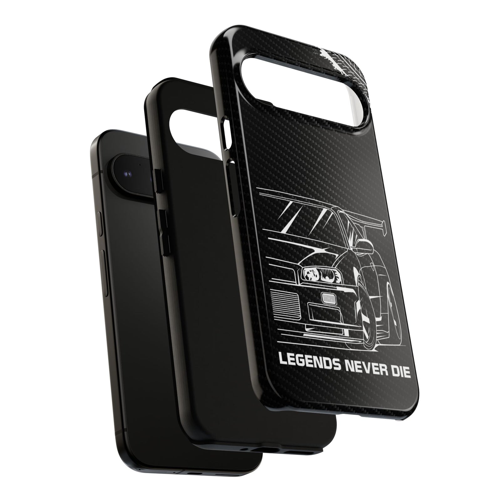 JDM Legends Never Die Tough Phone Case - Google Pixel 9 Pro XL, glossy, dual-layer protection