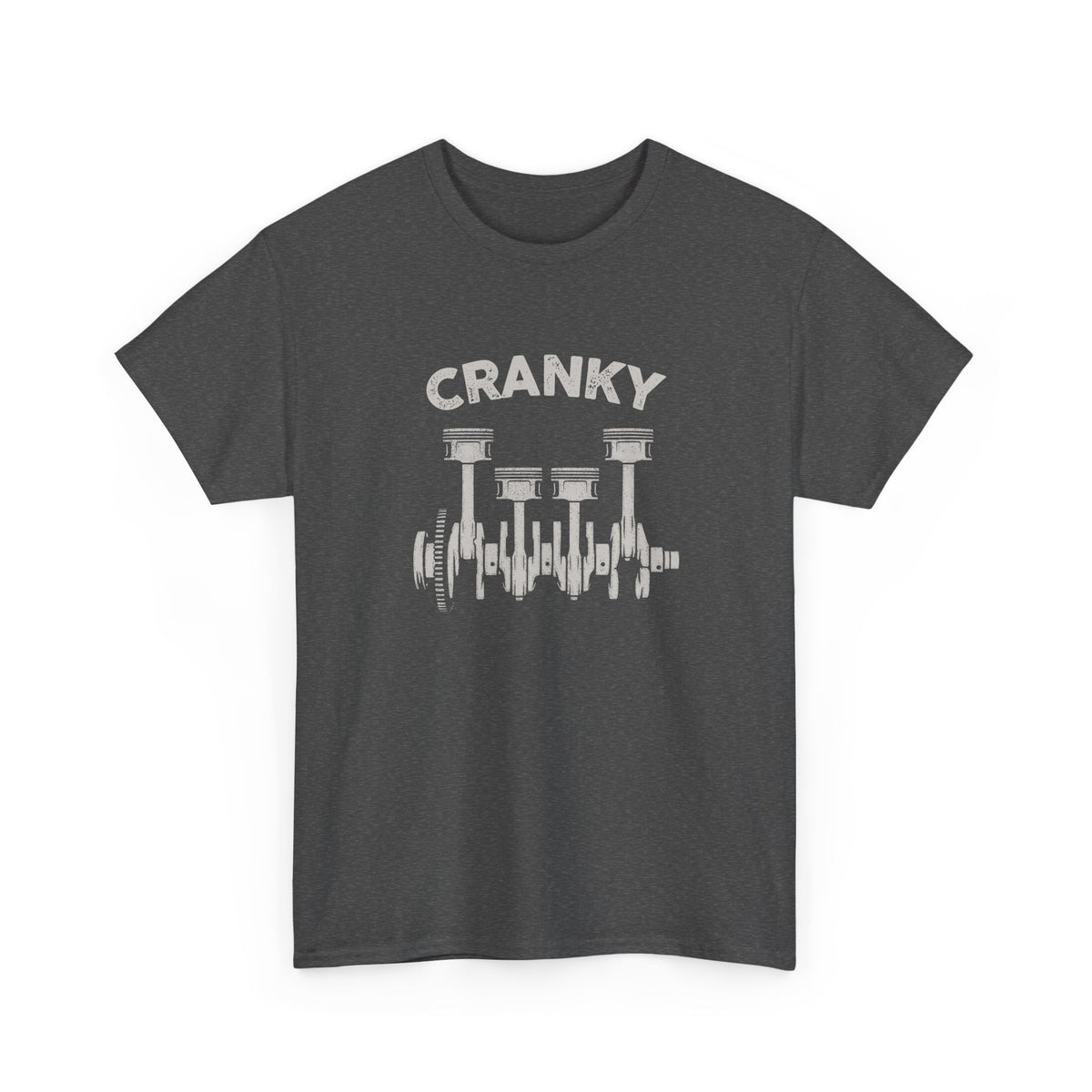 Cranky Mechanic T-Shirt | Funny Crankshaft Car Guy Tee