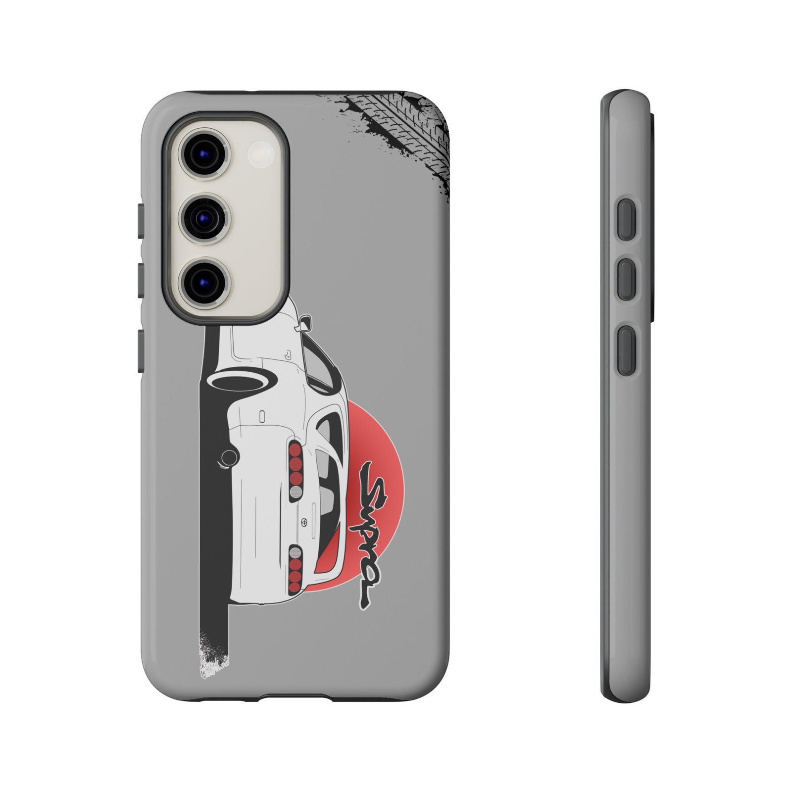 MKIV A80 Supra 2JZ Beast Tough Phone Case - Samsung Galaxy S23, glossy, front and side view