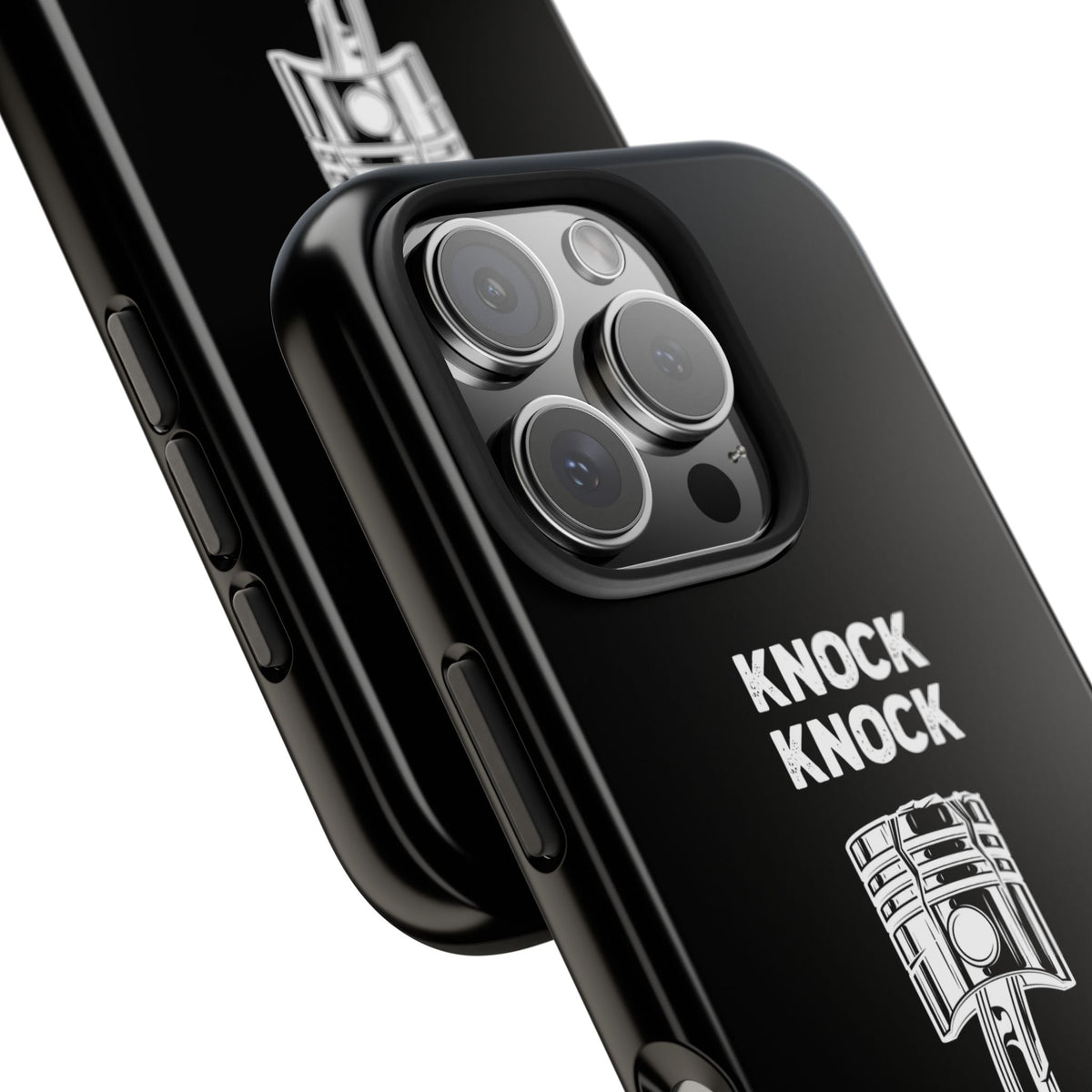 Knock Knock Broken Piston Phone Case | Funny Mechanic Car Guy Gift