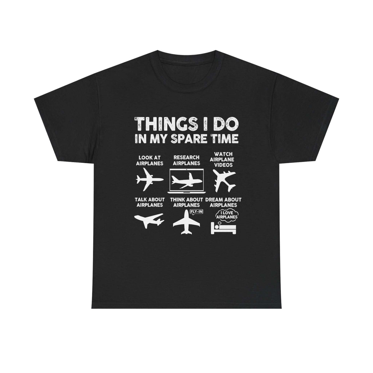 Things I Do in My Spare Time Aviation t-shirt - funny pilot gift