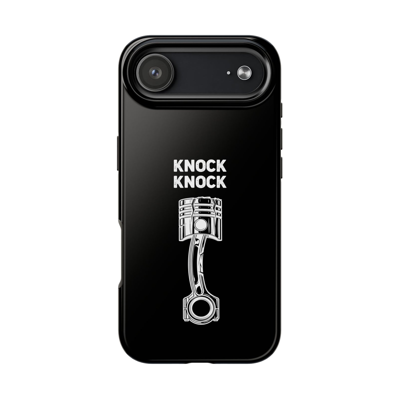 Knock Knock Broken Piston Phone Case | Funny Mechanic Car Guy Gift