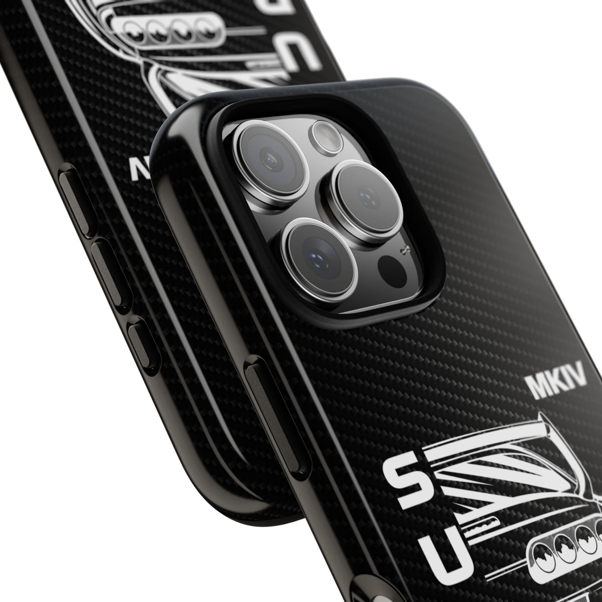JDM Back View Tough Phone Case - iPhone 16 Pro, glossy, camera cutout close-up