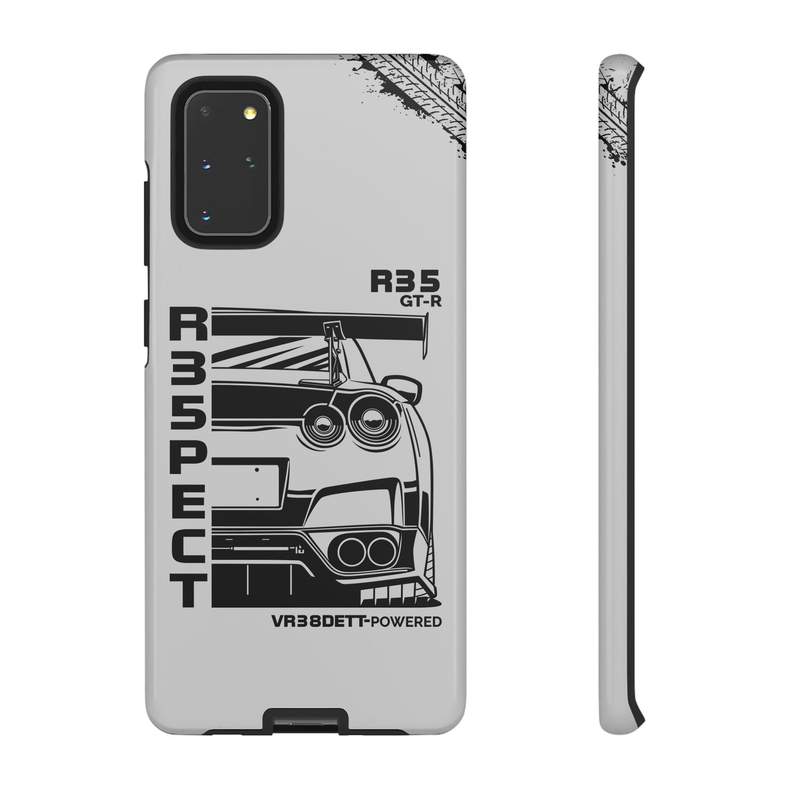 JDM Front View Tough Phone Case - Samsung Galaxy S20+, glossy, front and side view
