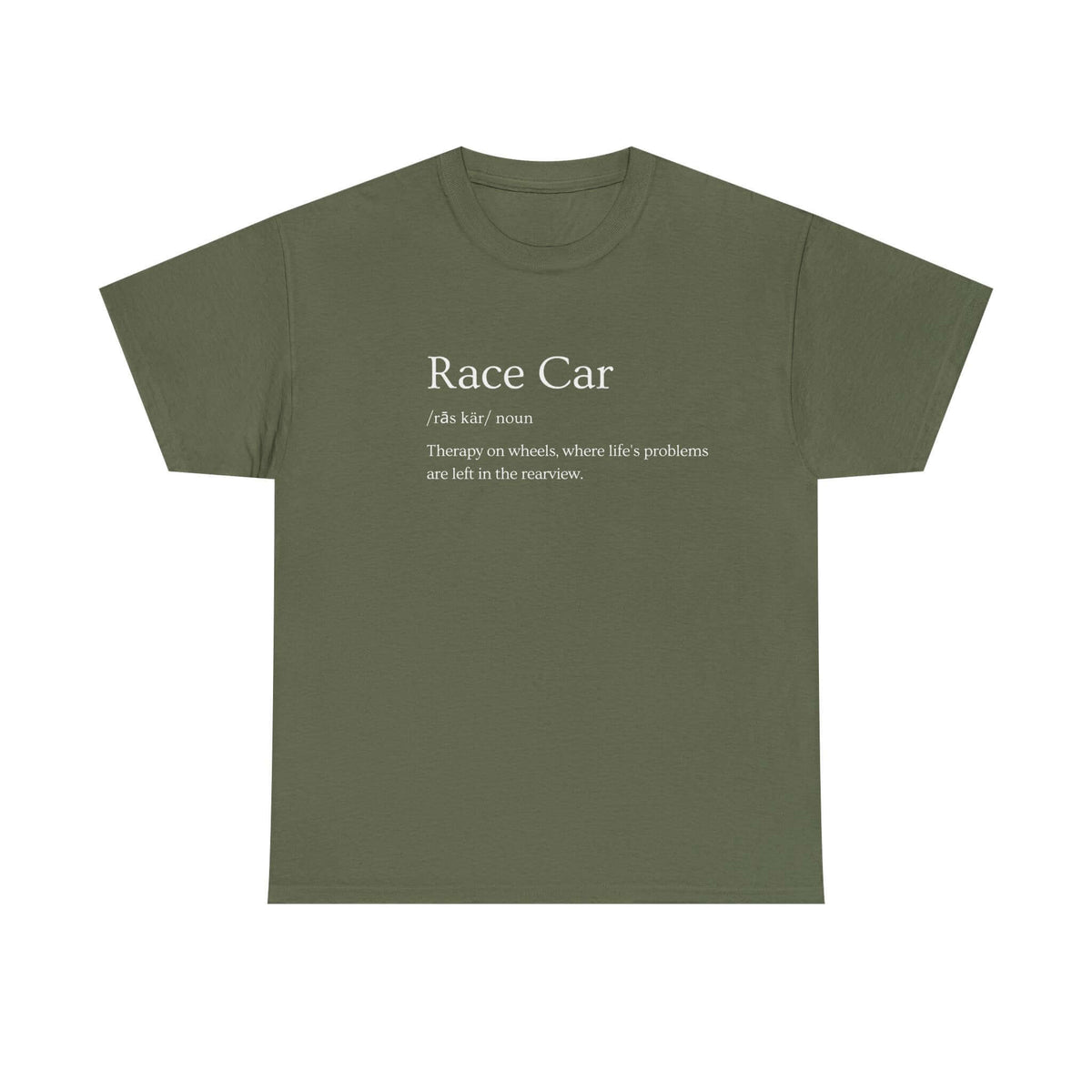 Race car definition tee - motorsport shirt for car enthusiasts