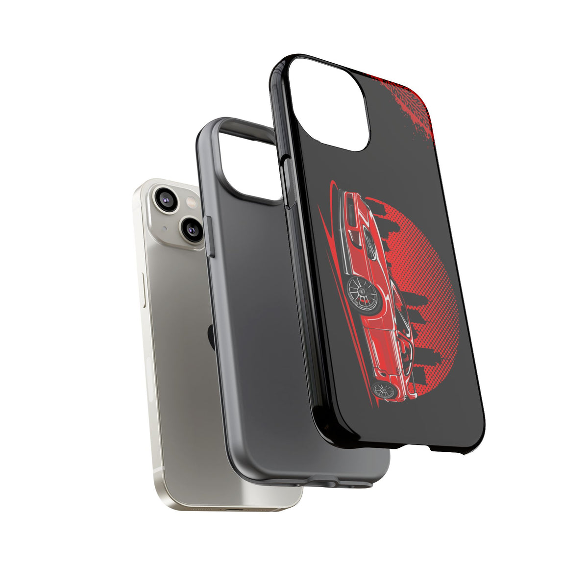 MKIV A80 Supra 2JZ Red City Tough Phone Case | JDM Car Guy Gift