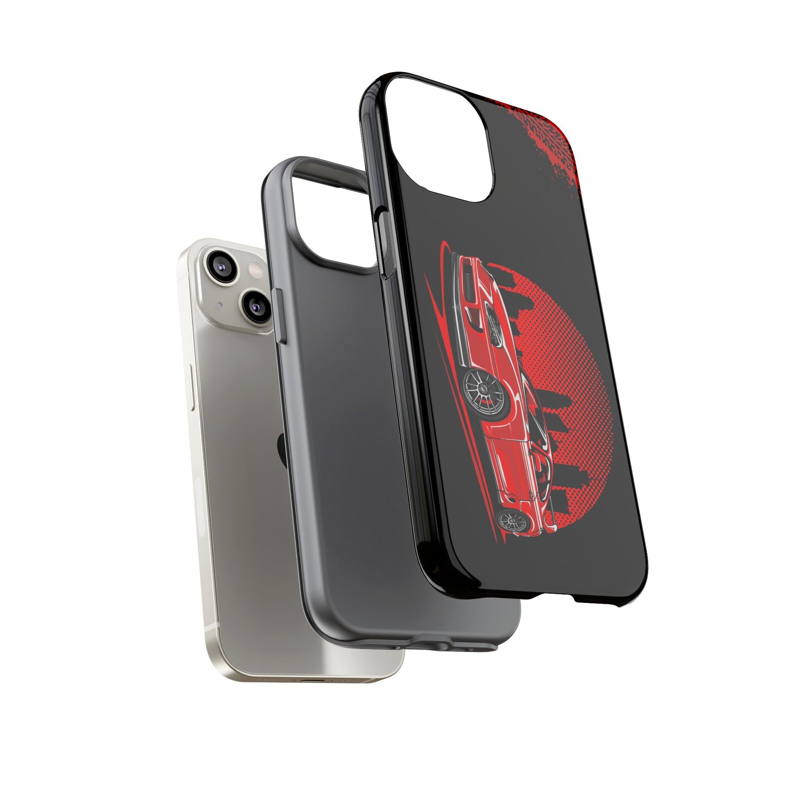 MKIV A80 Supra 2JZ Red City Tough Phone Case | JDM Car Guy Gift
