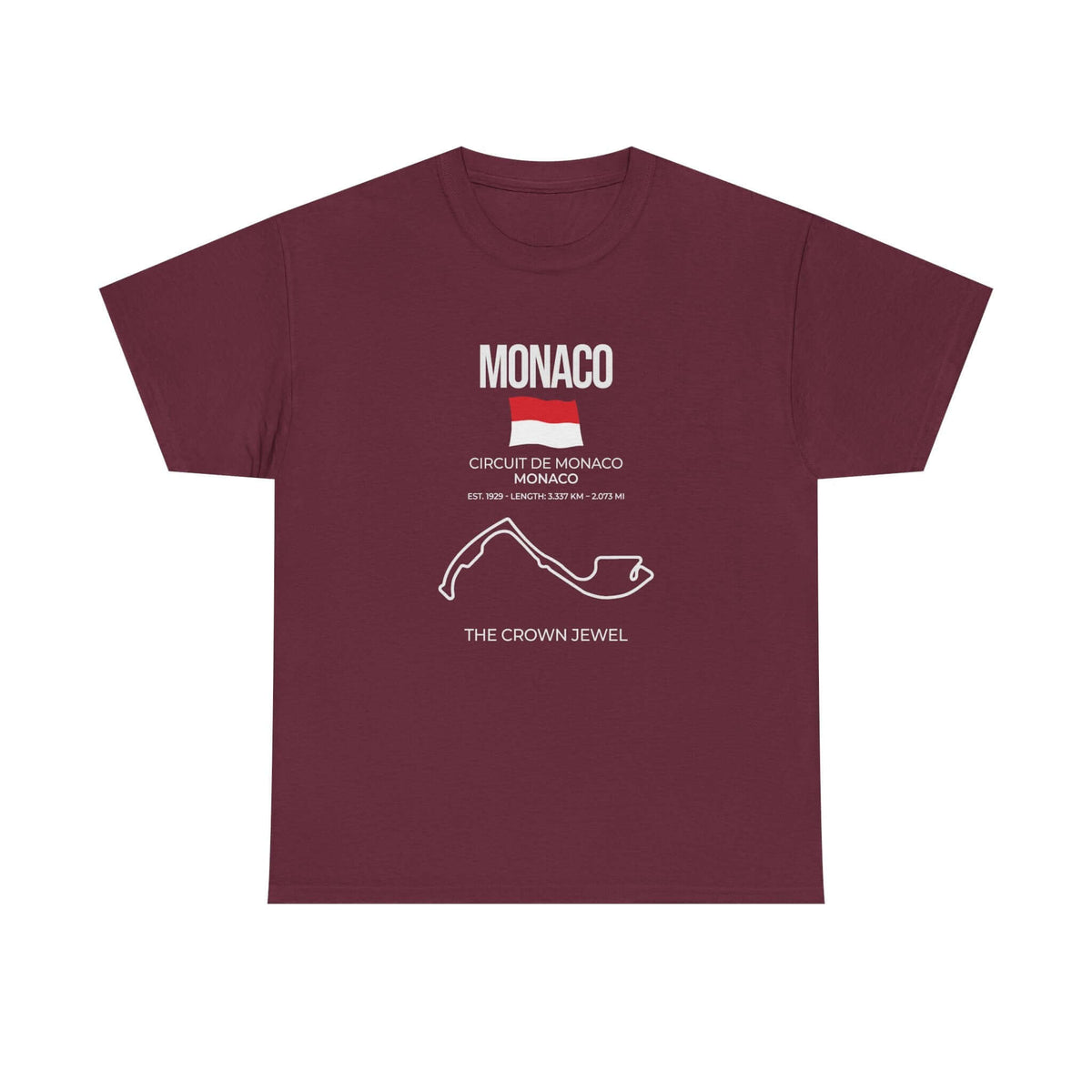 Monaco Race Track T-Shirt tee - funny gift for car guys