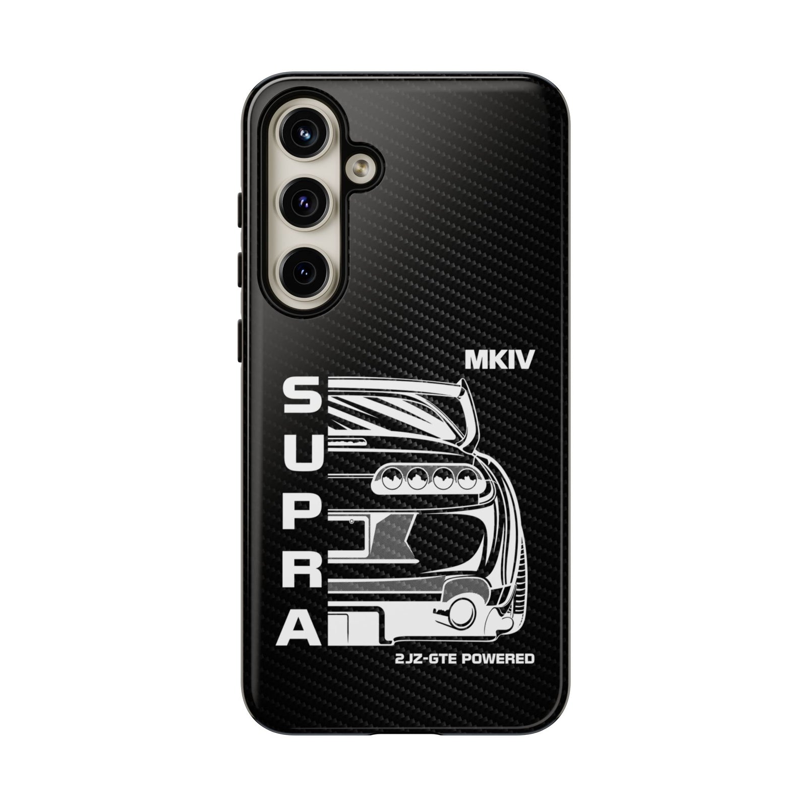 JDM Back View Tough Phone Case - Samsung Galaxy S24 Plus, glossy, front view