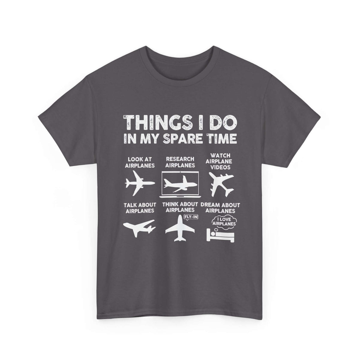 Things I Do in My Spare Time Aviation T-Shirt | Funny Pilot Gift