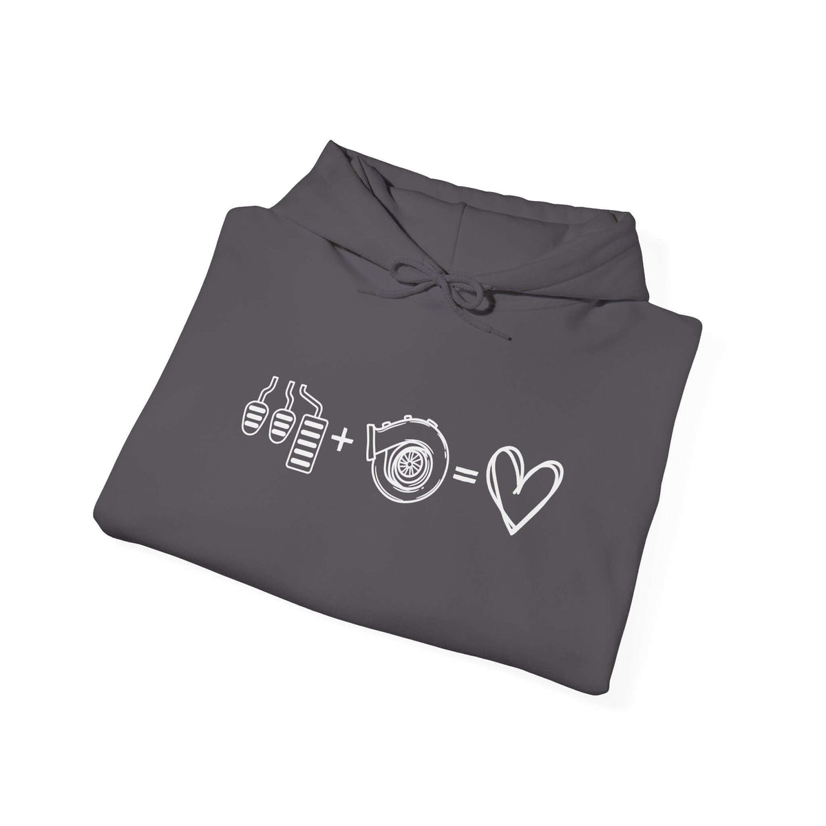 3 Pedals Plus Turbo Equals Love Hoodie | Car Guy Gift