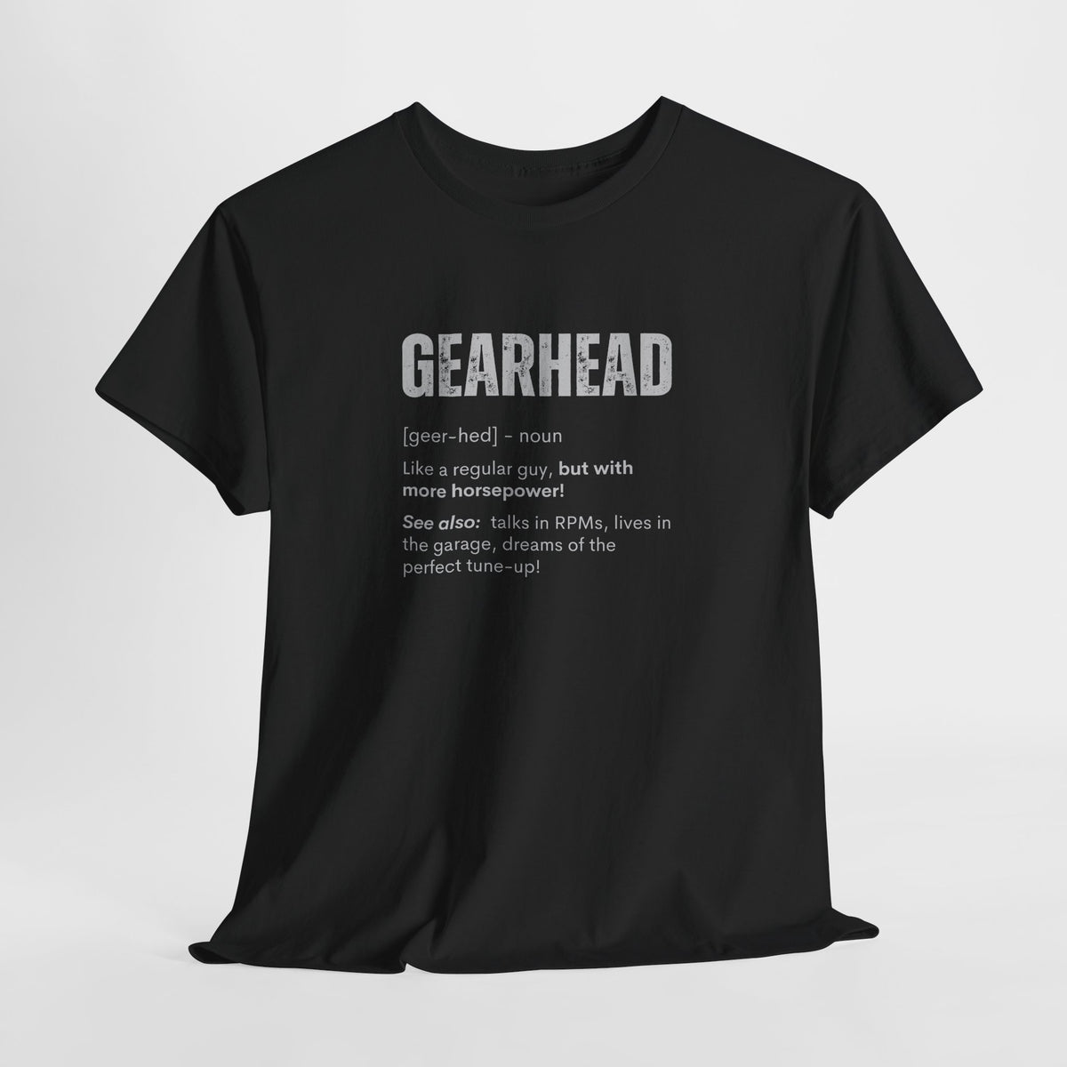 Gearhead Definition shirt lifestyle photo | Car enthusiast graphic tee | 365CarMods