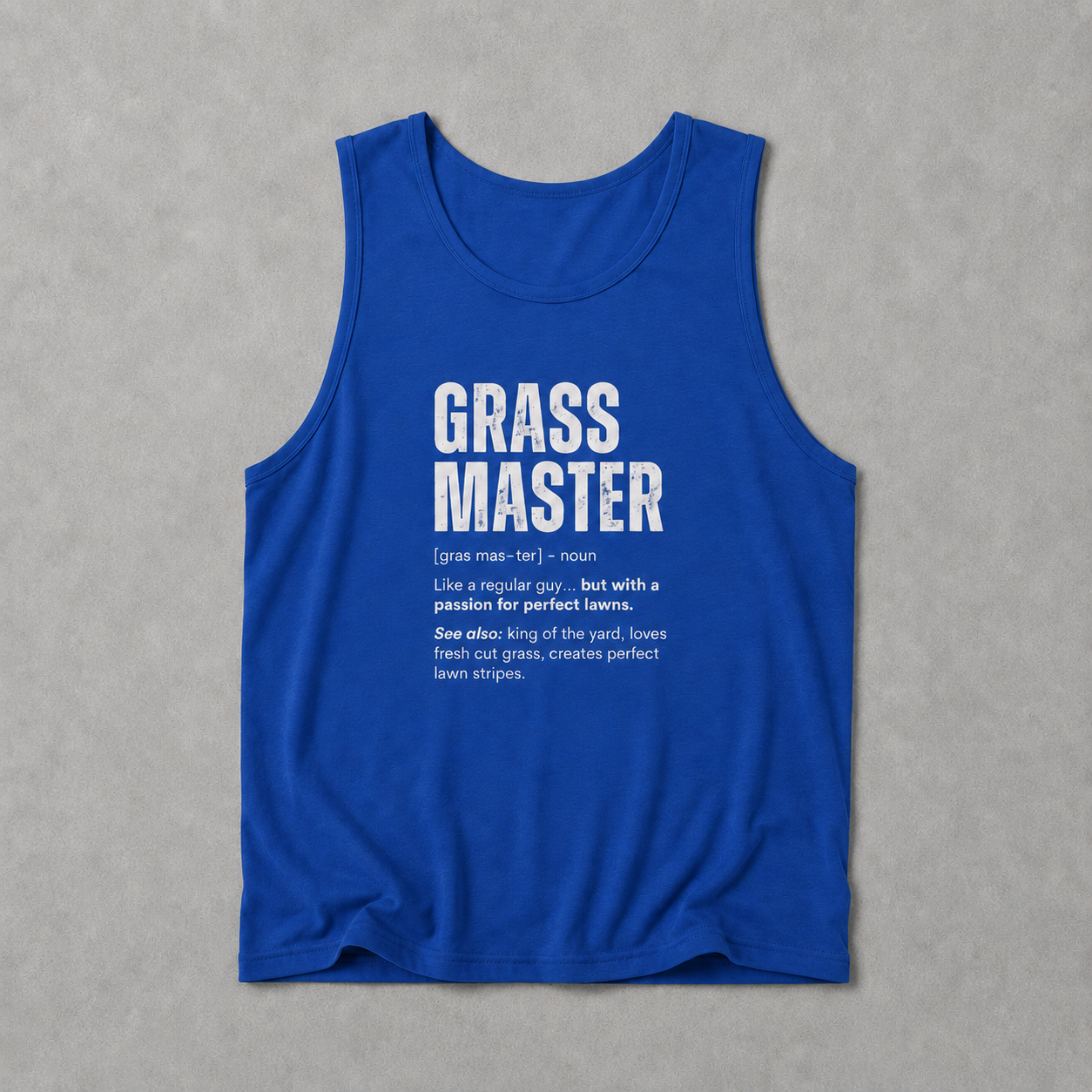 Grass Master Tank Top | Funny Lawn Care Definition Gift