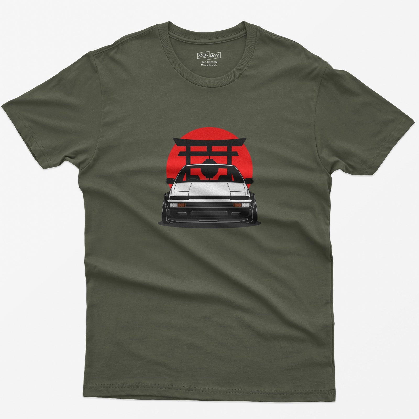 AE86 Drift T-Shirt - Military Green