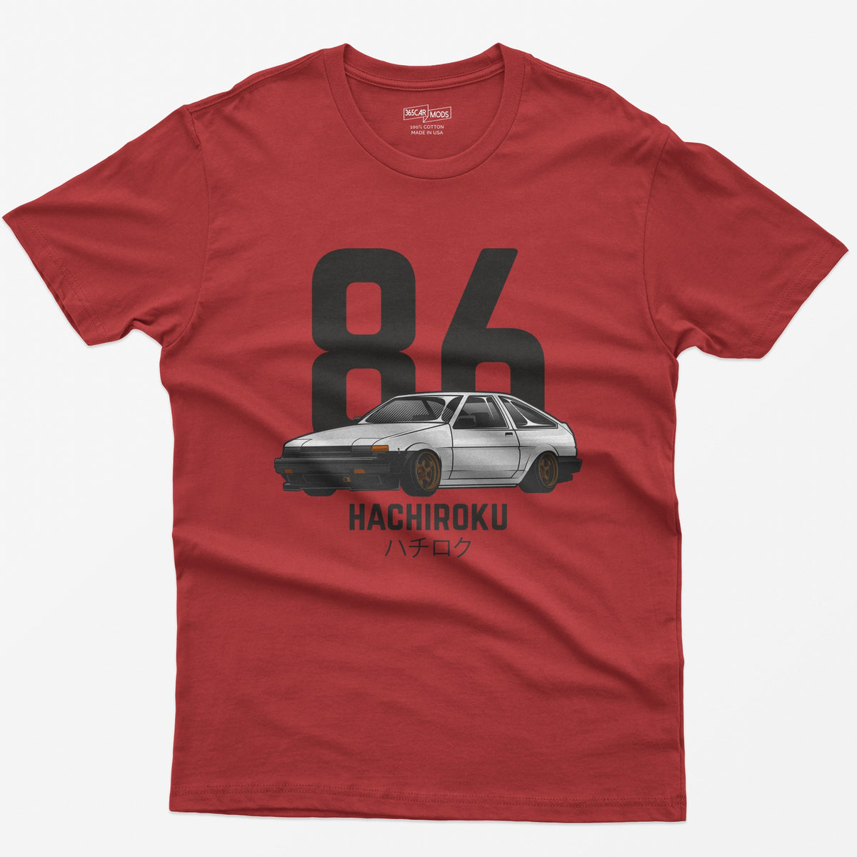 AE86 Hachiroku Drift King T-Shirt - Red