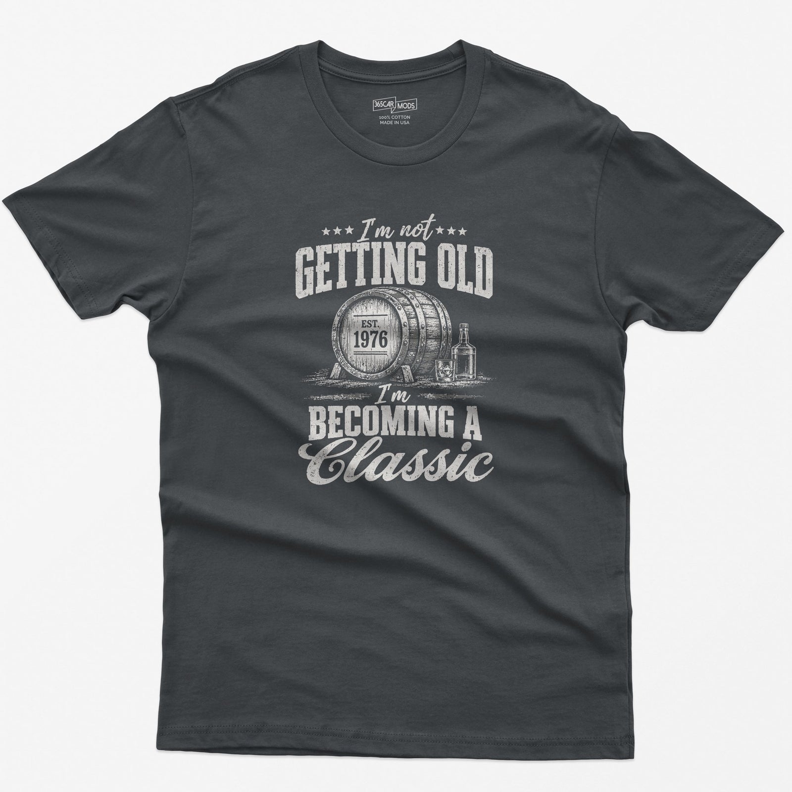 Becoming A Classic Whiskey T-Shirt in Charcoal