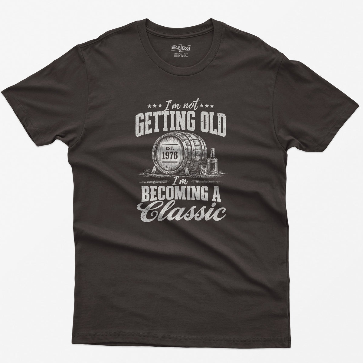 Becoming A Classic Whiskey T-Shirt in Dark Chocolate