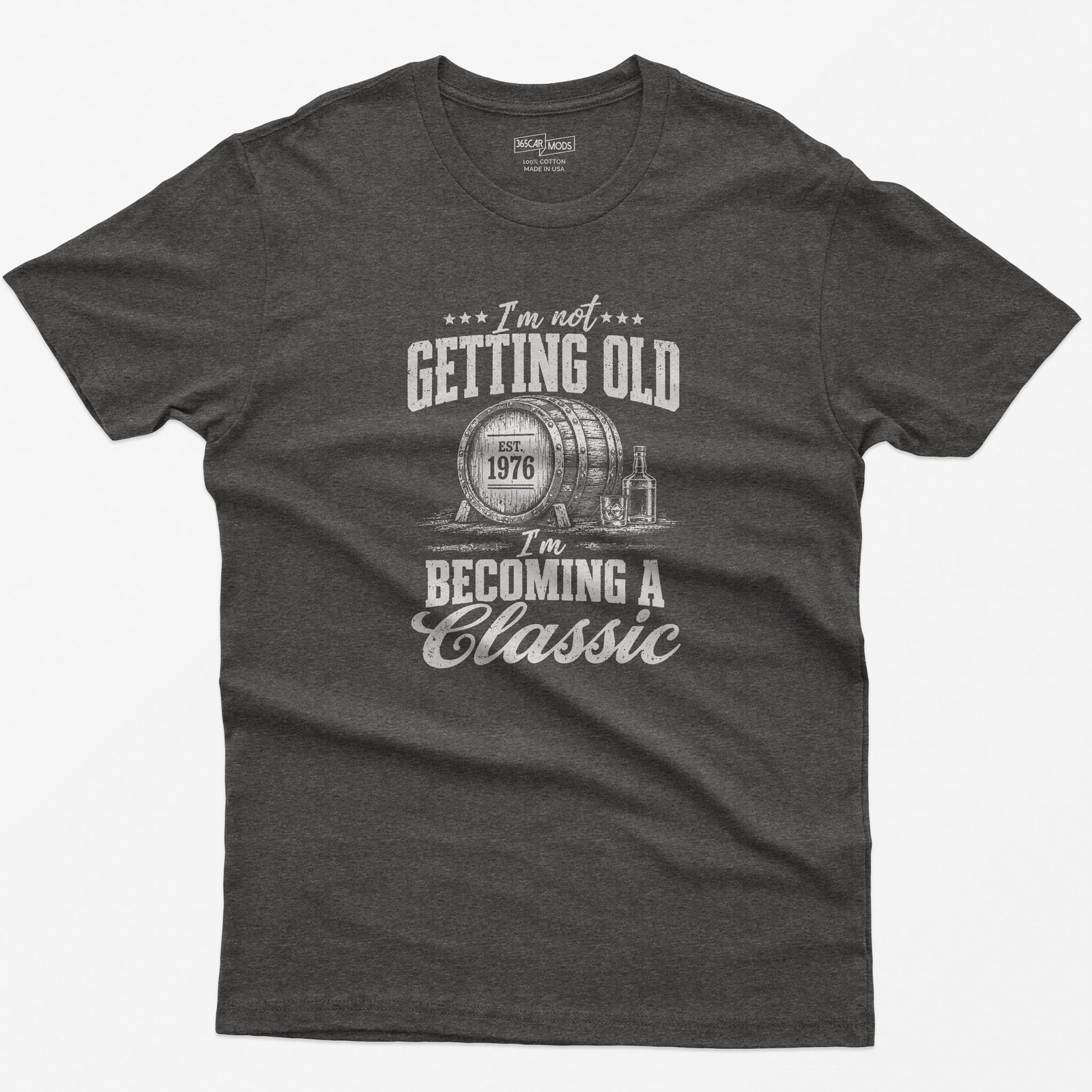 Becoming A Classic Whiskey T-Shirt in Dark Heather