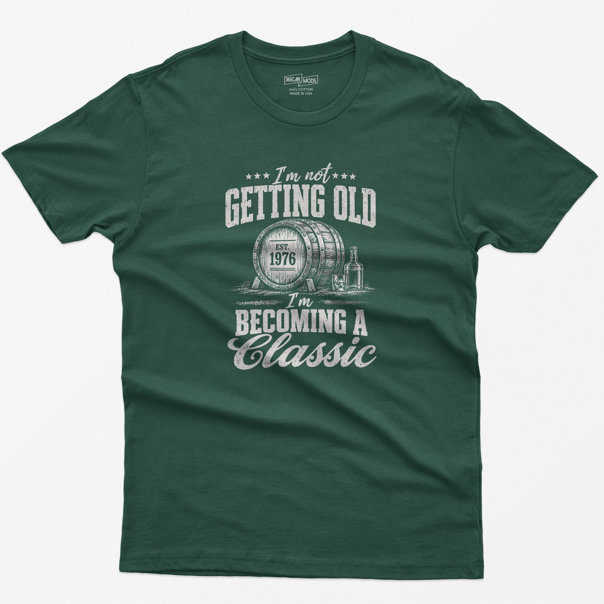 Becoming A Classic Whiskey T-Shirt in Forest Green