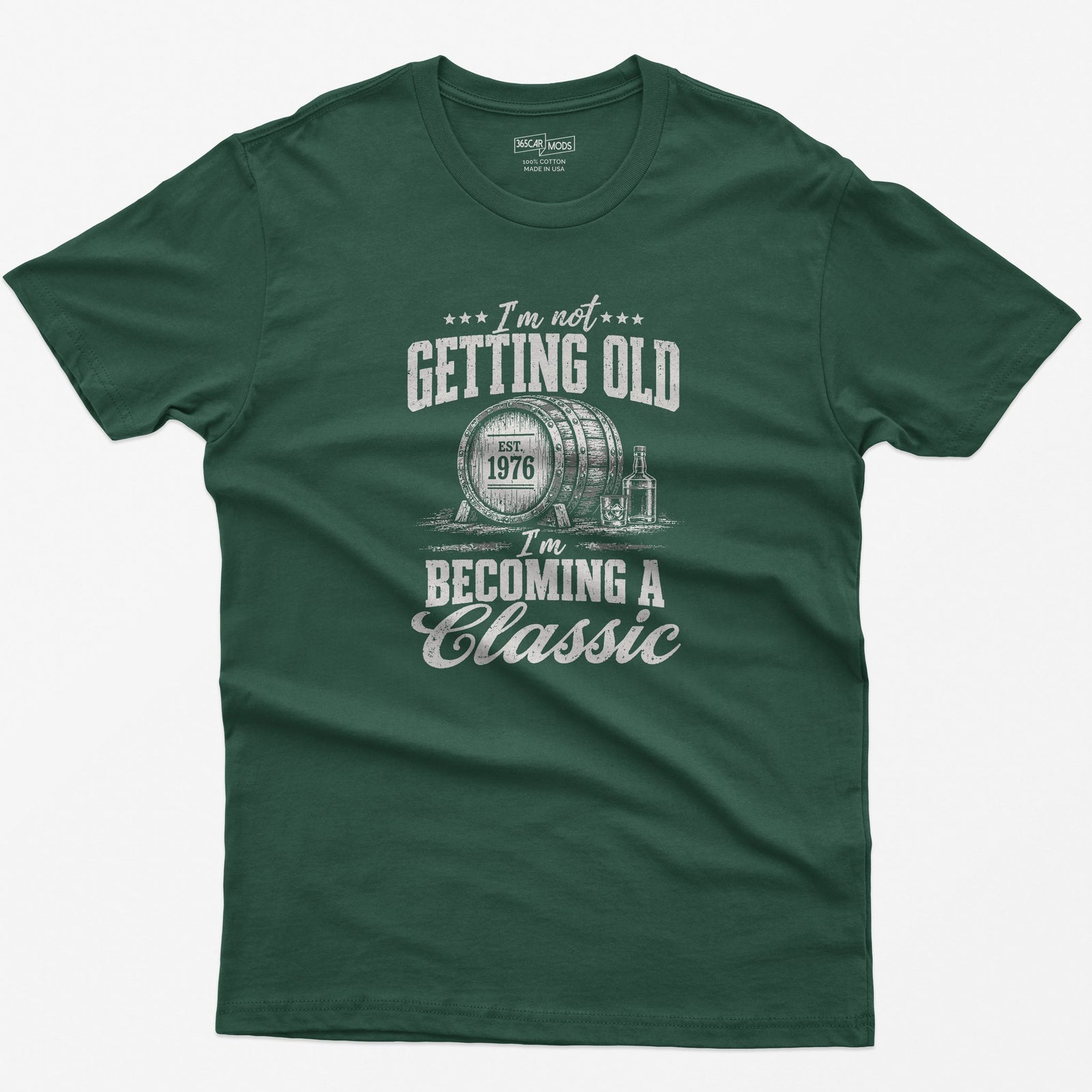 Becoming A Classic Whiskey T-Shirt in Forest Green