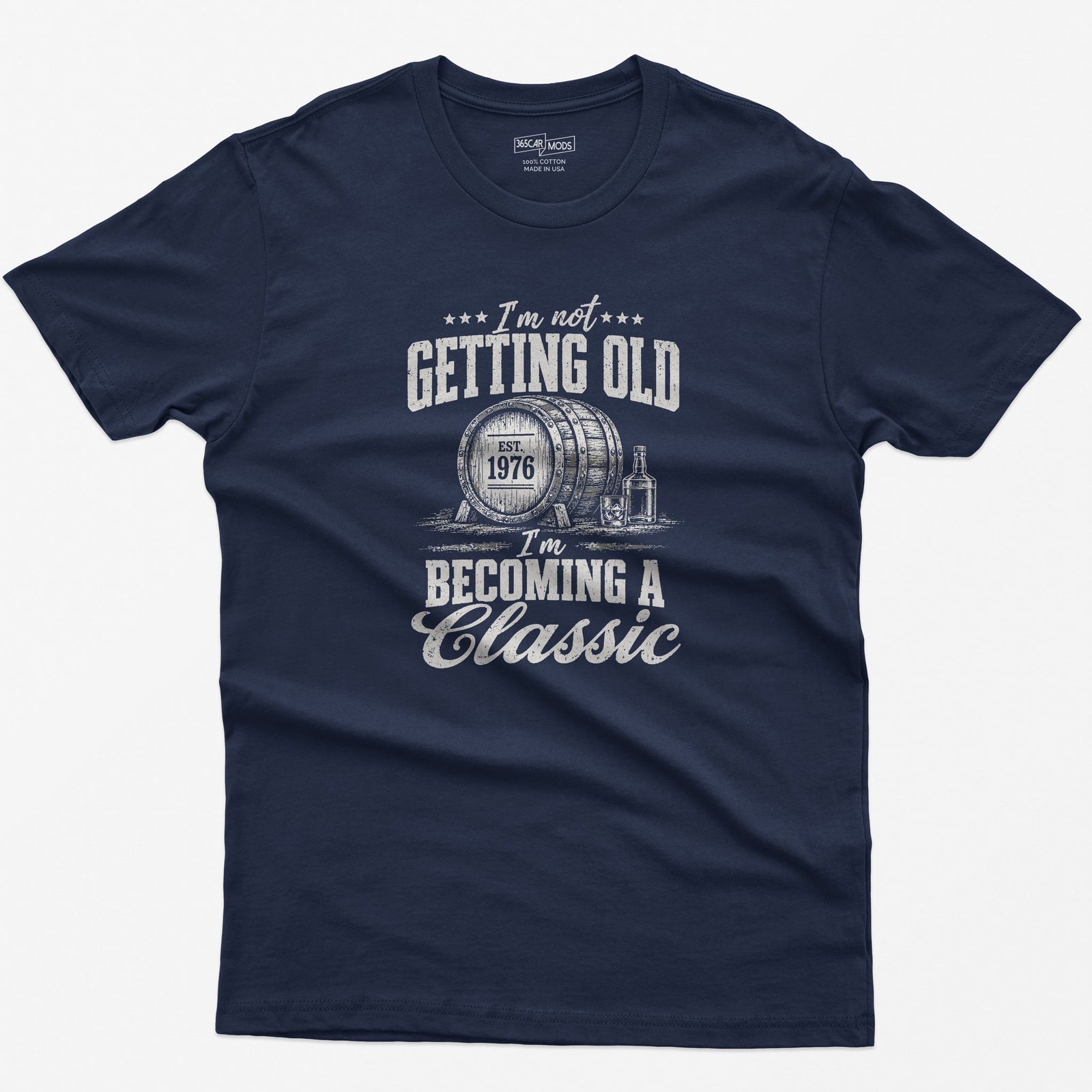 Becoming A Classic Whiskey T-Shirt in Navy