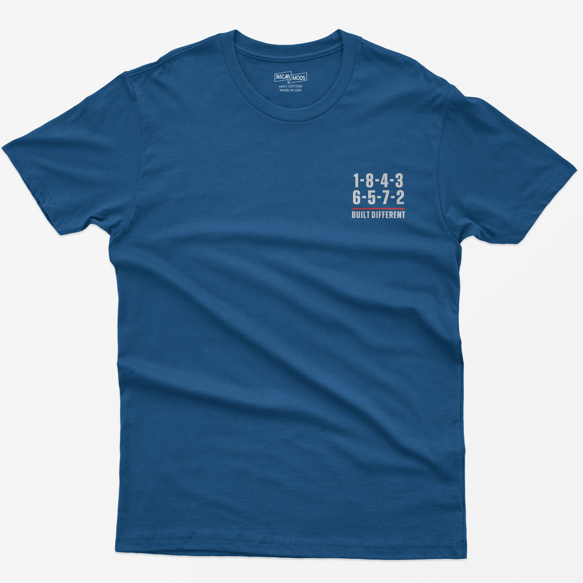 Built Different V8 Firing Order T-Shirt - Royal