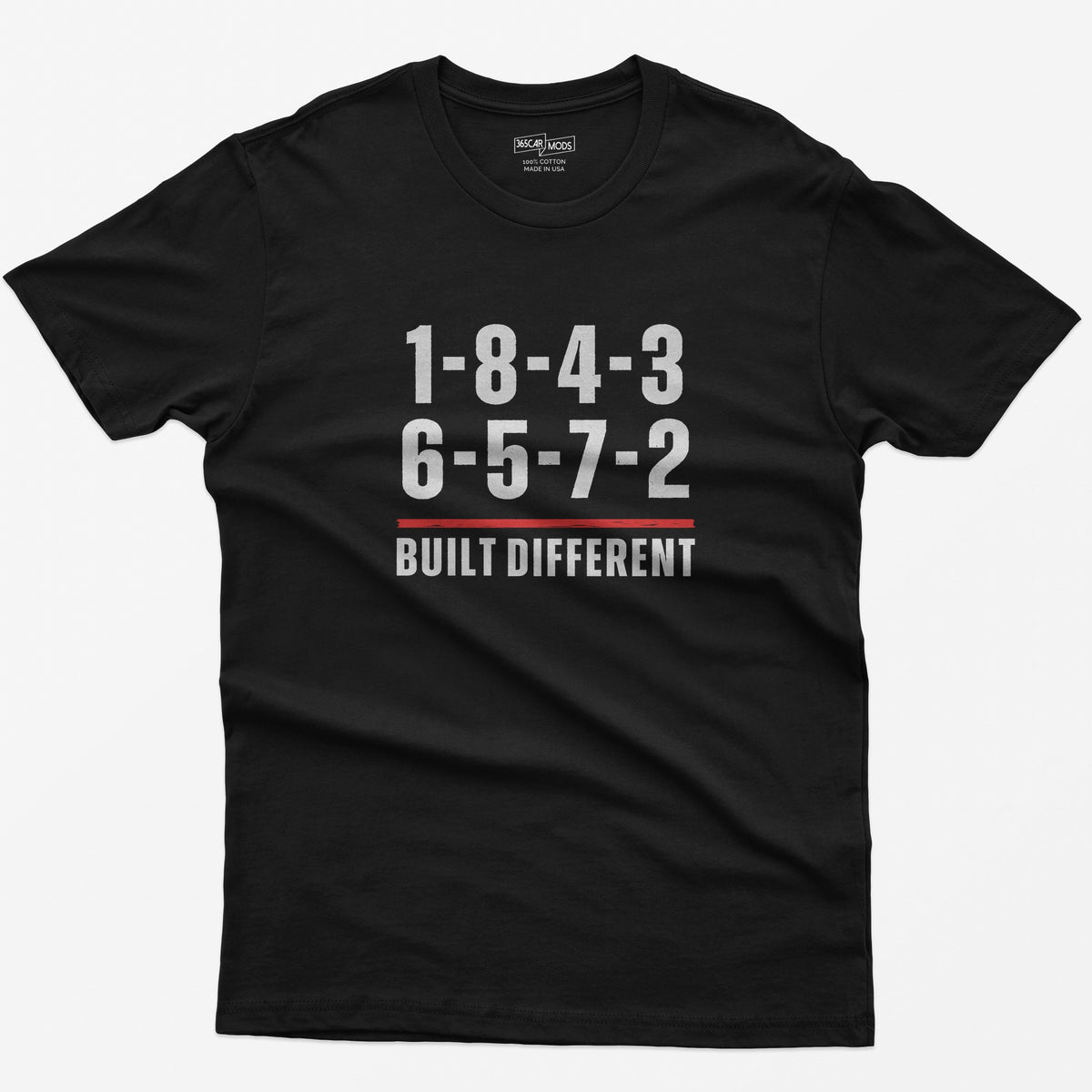 Built Different V8 Firing Order Graphic T-Shirt