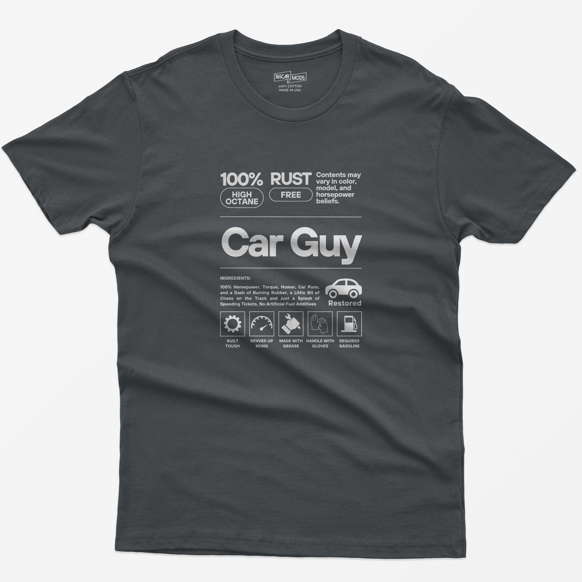 Car Guy Definition T-Shirt - Charcoal